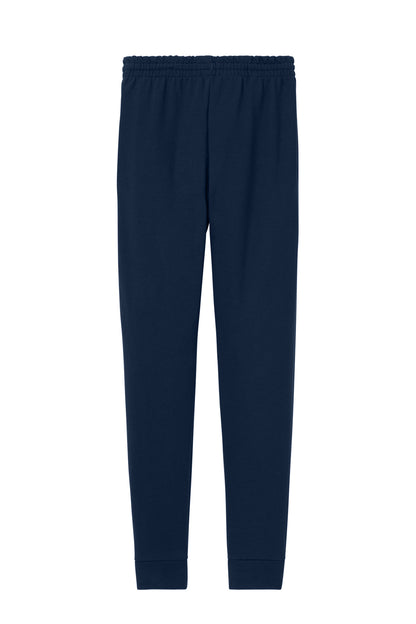 Rear View of JNavy Jerzees Ultimate Unisex CVC Ring Spun Pocket Jogger IC50M