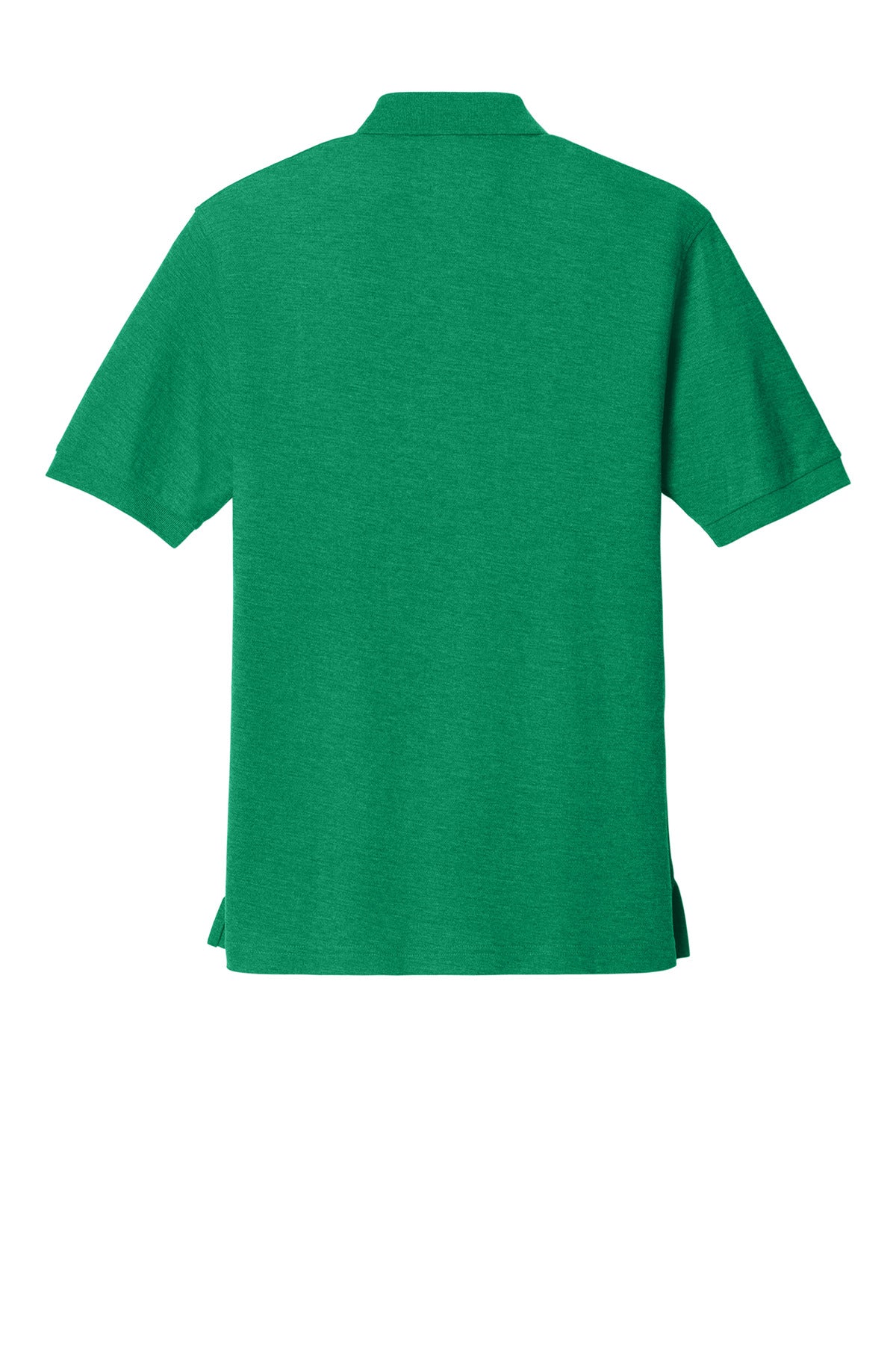 Rear View of Kelly Green Port Authority Extended Size Silk Touch Polo K500ES