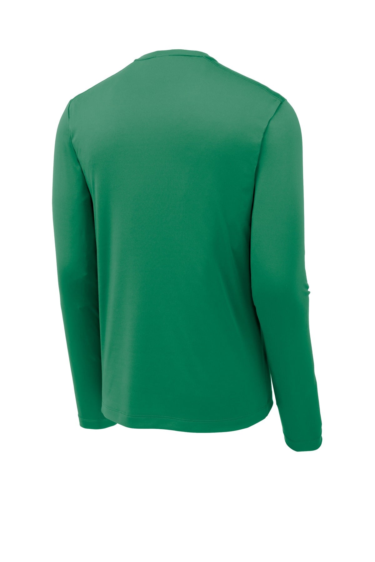 Rear View of Kelly Green Sport-Tek Posi-UV Pro Long Sleeve Tee. ST420LS