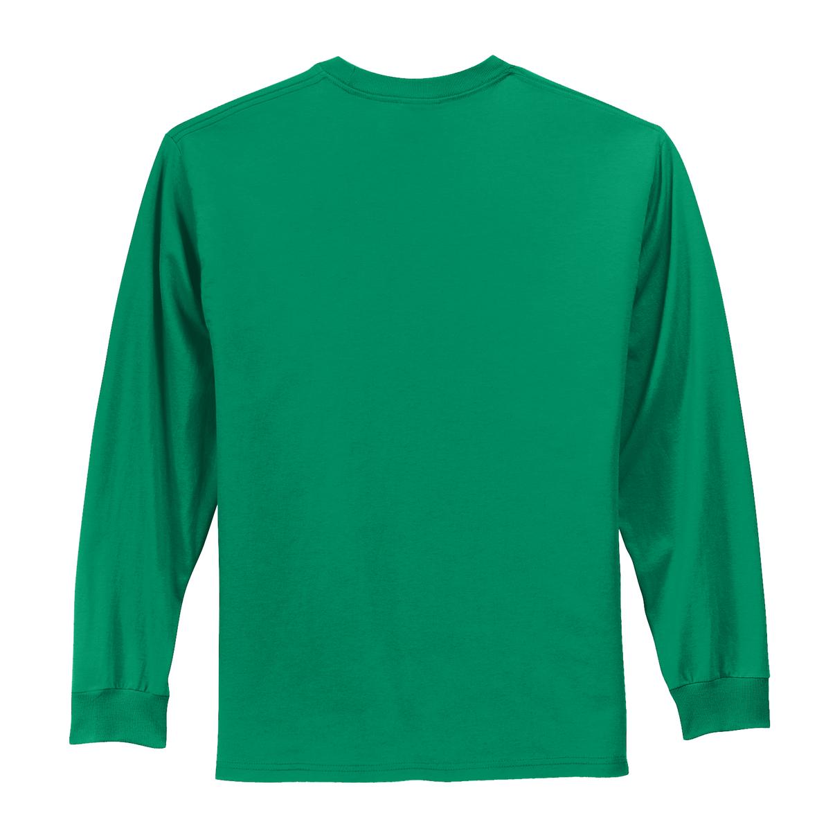 Rear View of Kelly Port & Co Long Sleeve Essential Tee. PC61LS