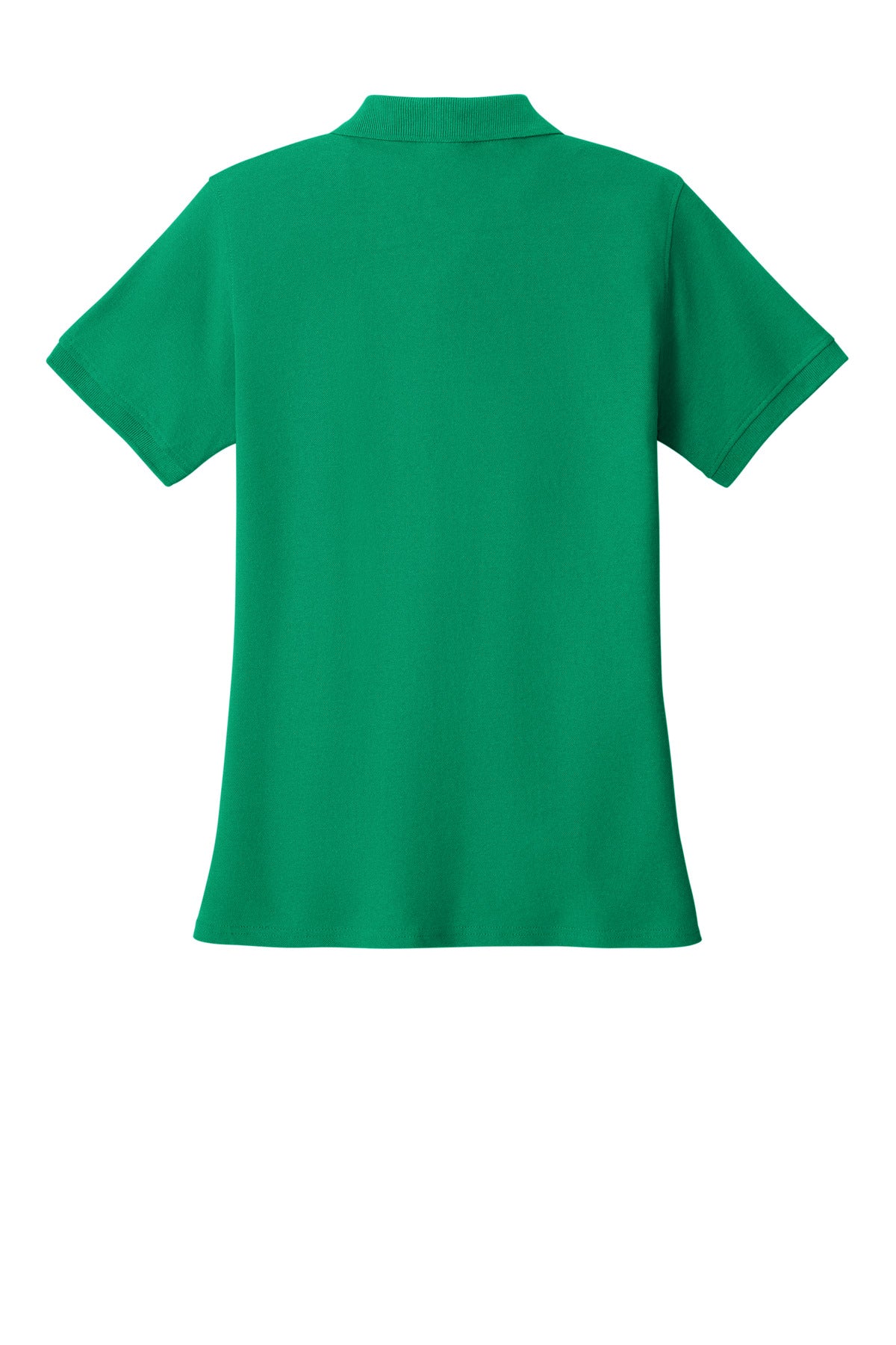 Rear View of Kelly Port & Co Women's Core Blend Pique Polo. LKP155