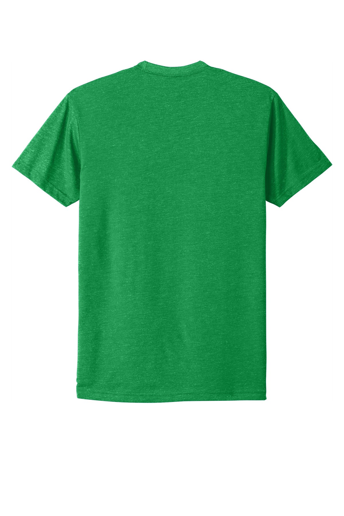 Rear View of KellyGreen Next Level Apparel Adult CVC Tee. NL6210
