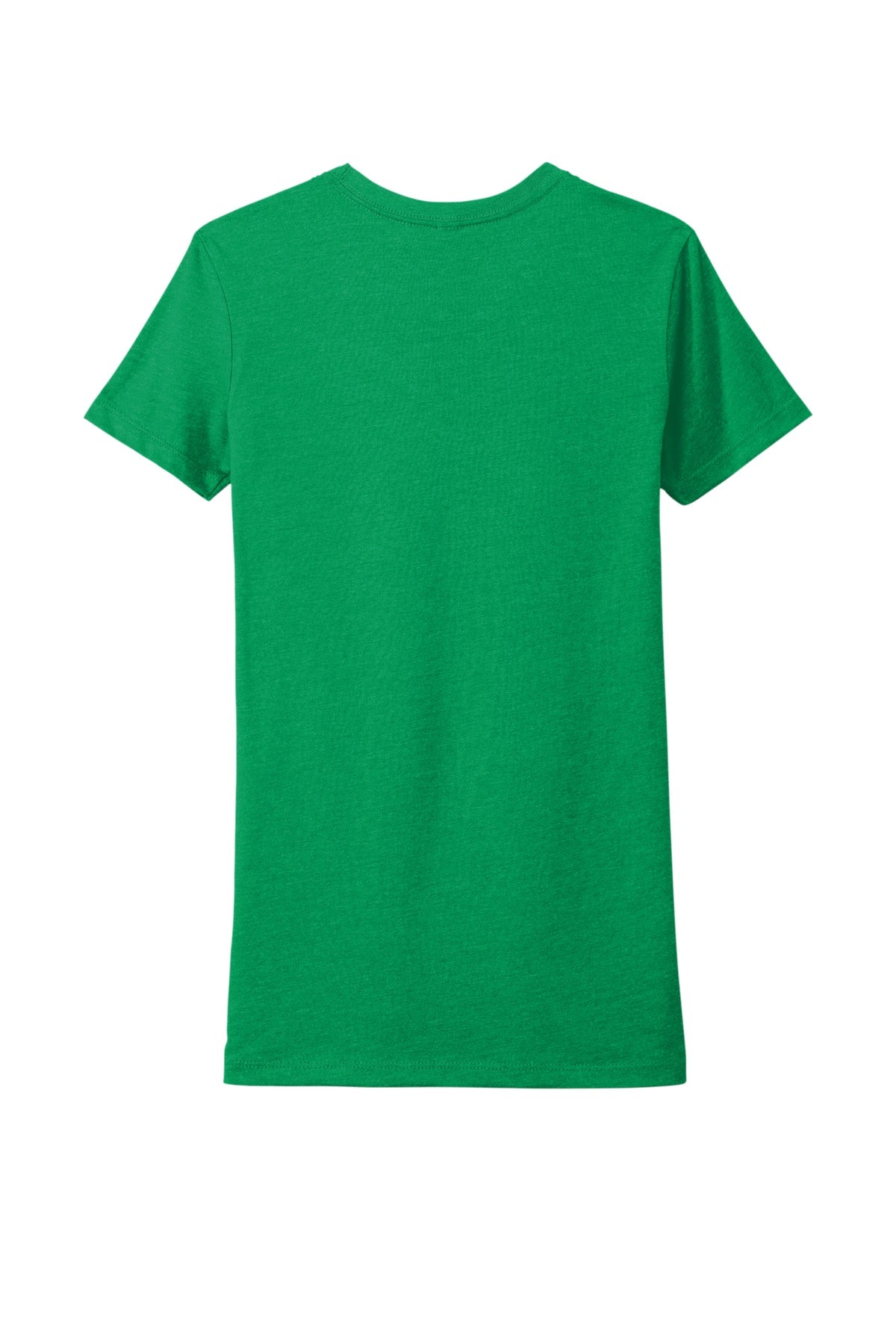 Rear View of KellyGreen Next Level Apparel Women's CVC Tee. NL6610