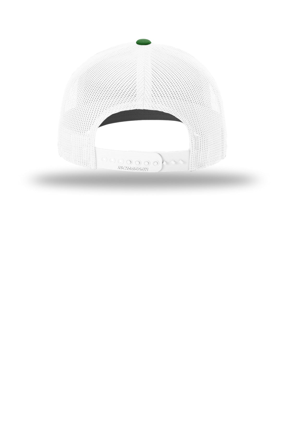 Rear View of Kelly/Wht Richardson Trucker Cap 112