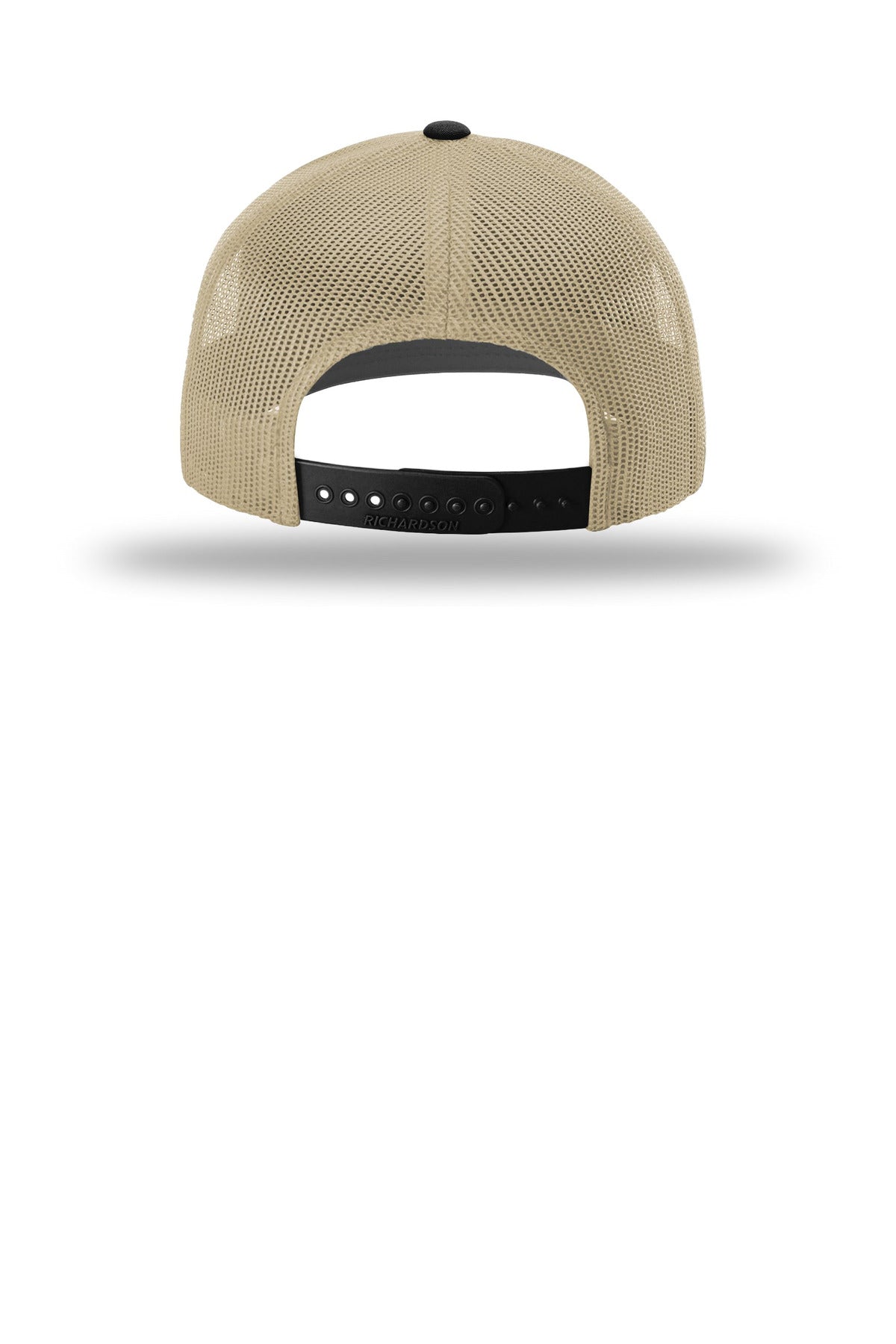 Rear View of Khk/Khk/Bk Richardson Trucker Cap 112