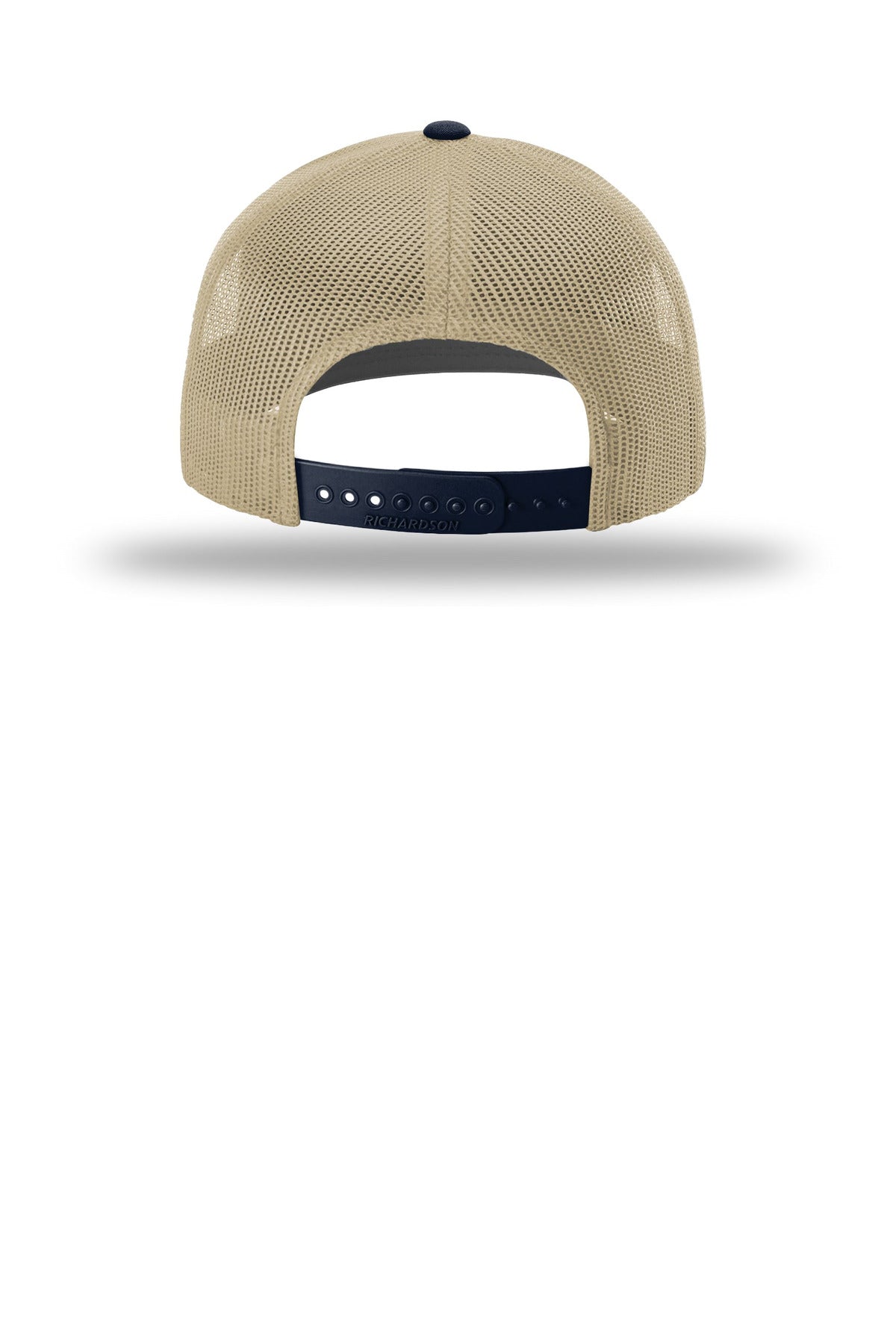 Rear View of Khk/Khk/Nv Richardson Trucker Cap 112