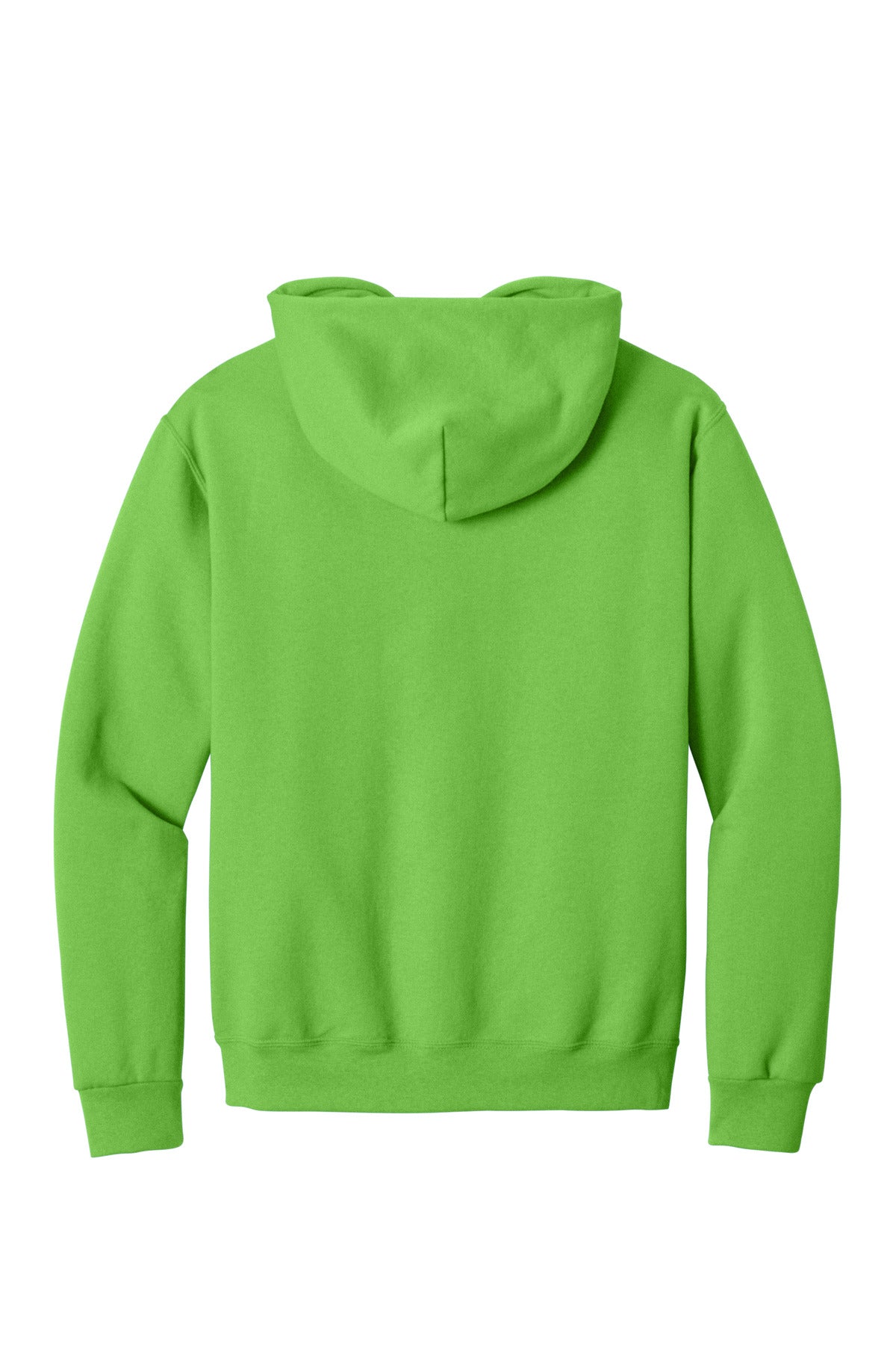 Rear View of Kiwi Jerzees NuBlend Pullover Hooded Sweatshirt. 996M
