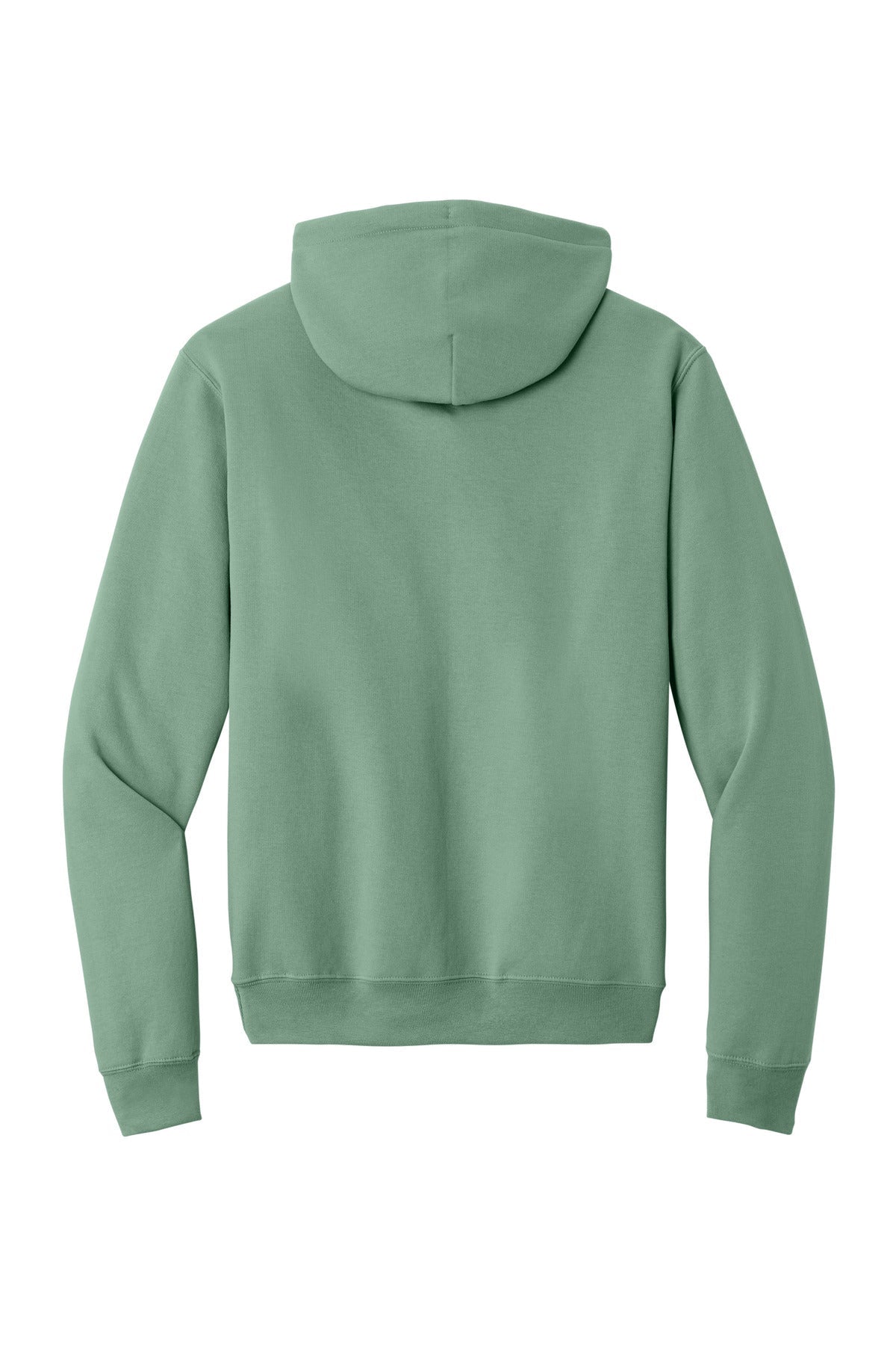 Rear View of LaurelGrn Port & Co Core Fleece Pullover Hooded Sweatshirt. PC78H