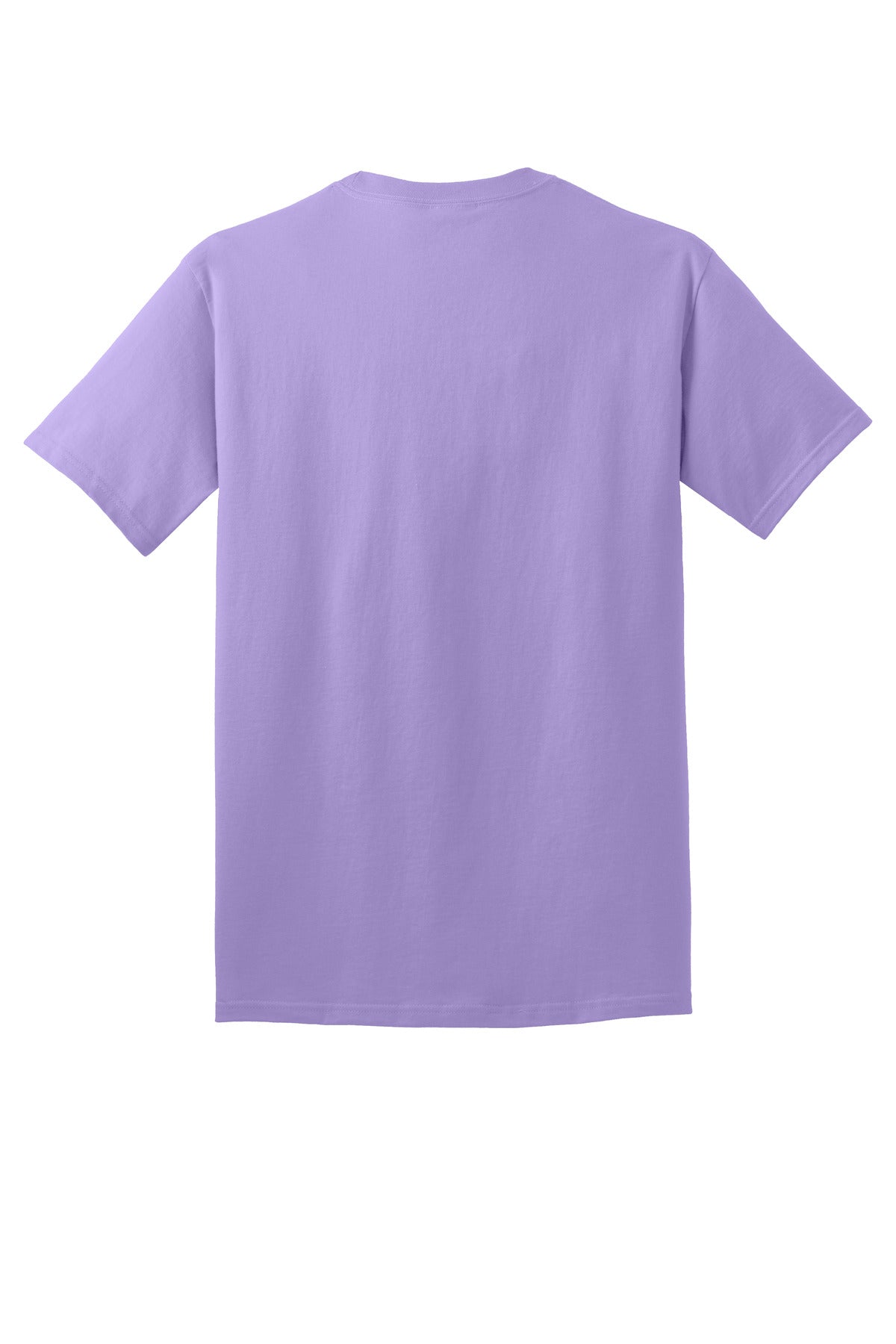 Rear View of Lavender Port & Co Core Cotton Tee. PC54