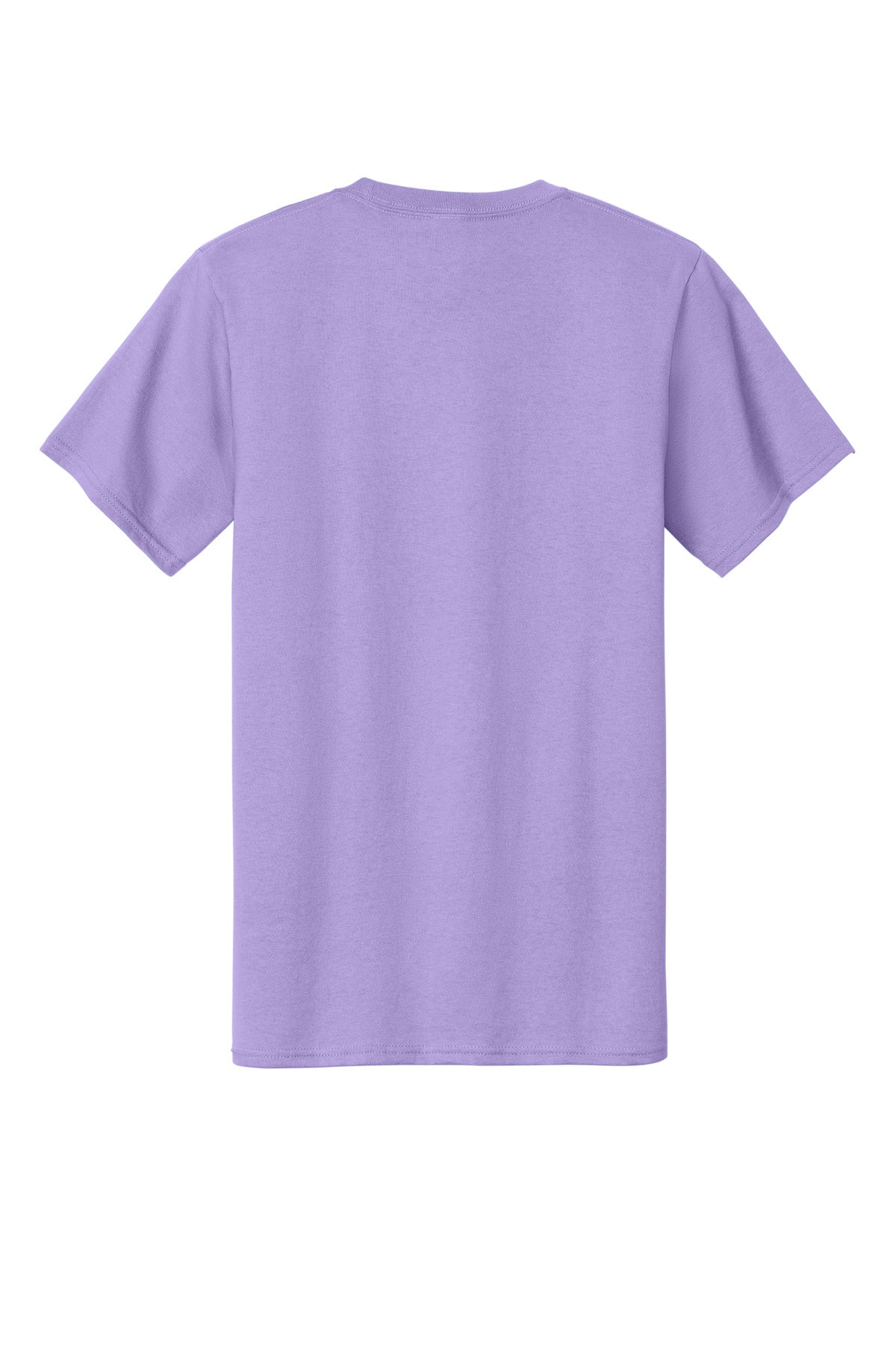 Rear View of Lavender Port & Co Tall Essential Tee. PC61T