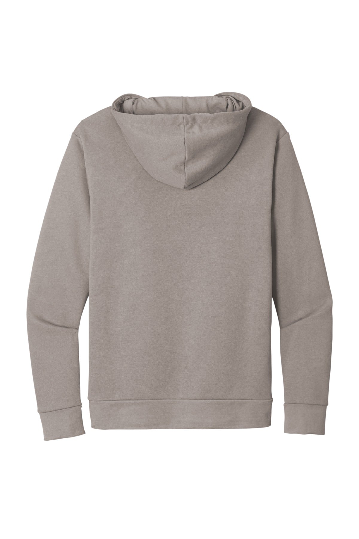 Rear View of Lead/LtGry Next Level Apparel Adult Santa Barbara Pullover Hoodie. NL9303