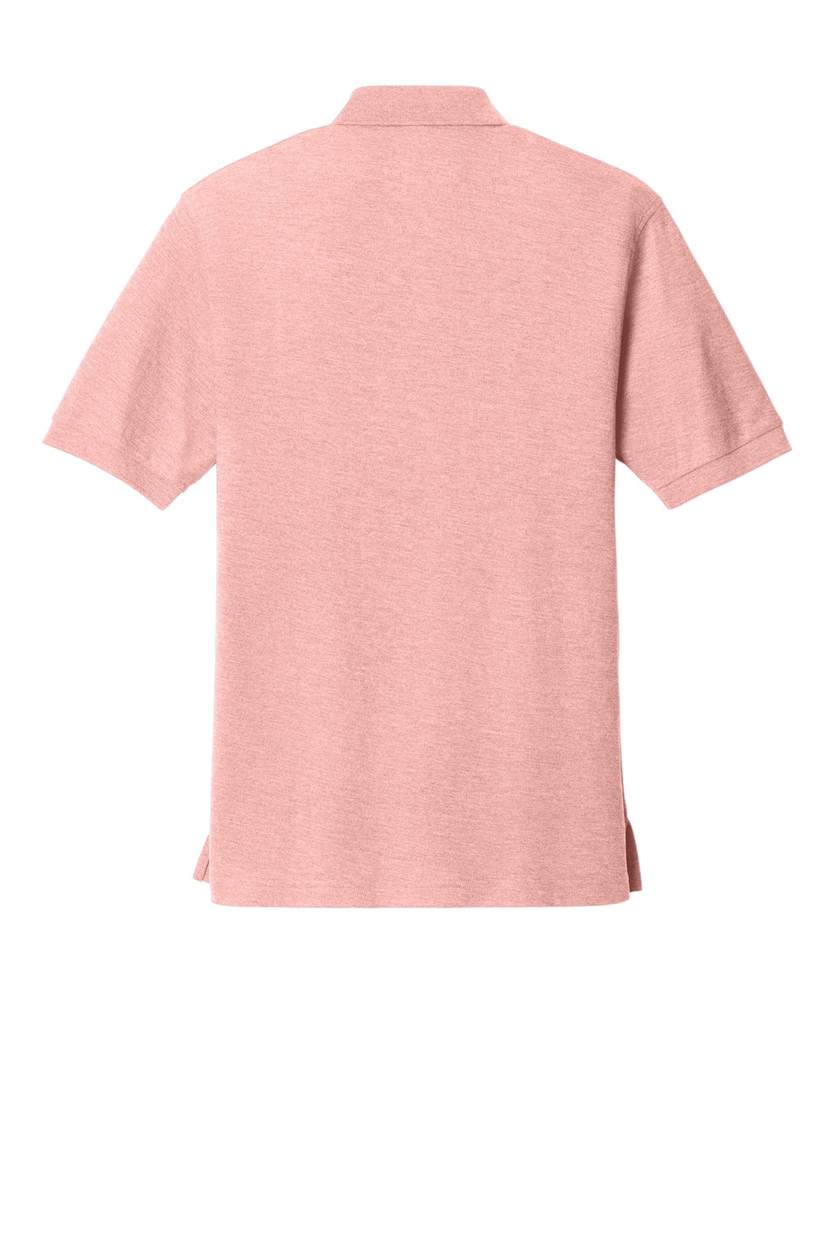 Rear View of Light Pink Port Authority Extended Size Silk Touch Polo K500ES