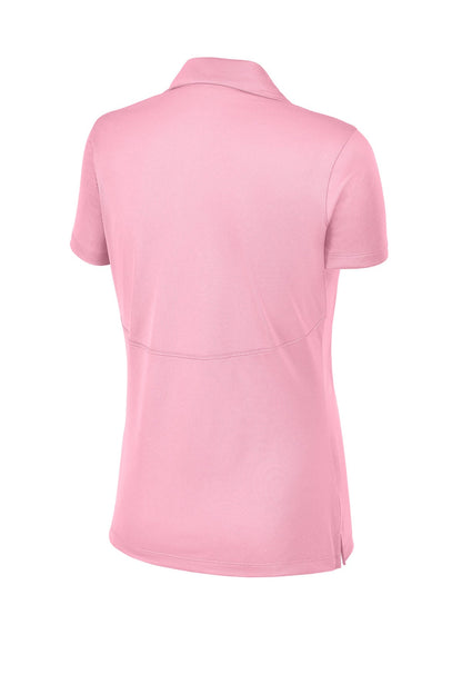 Rear View of Light Pink Sport-Tek Women's Micropique Sport-Wick Polo. LST650