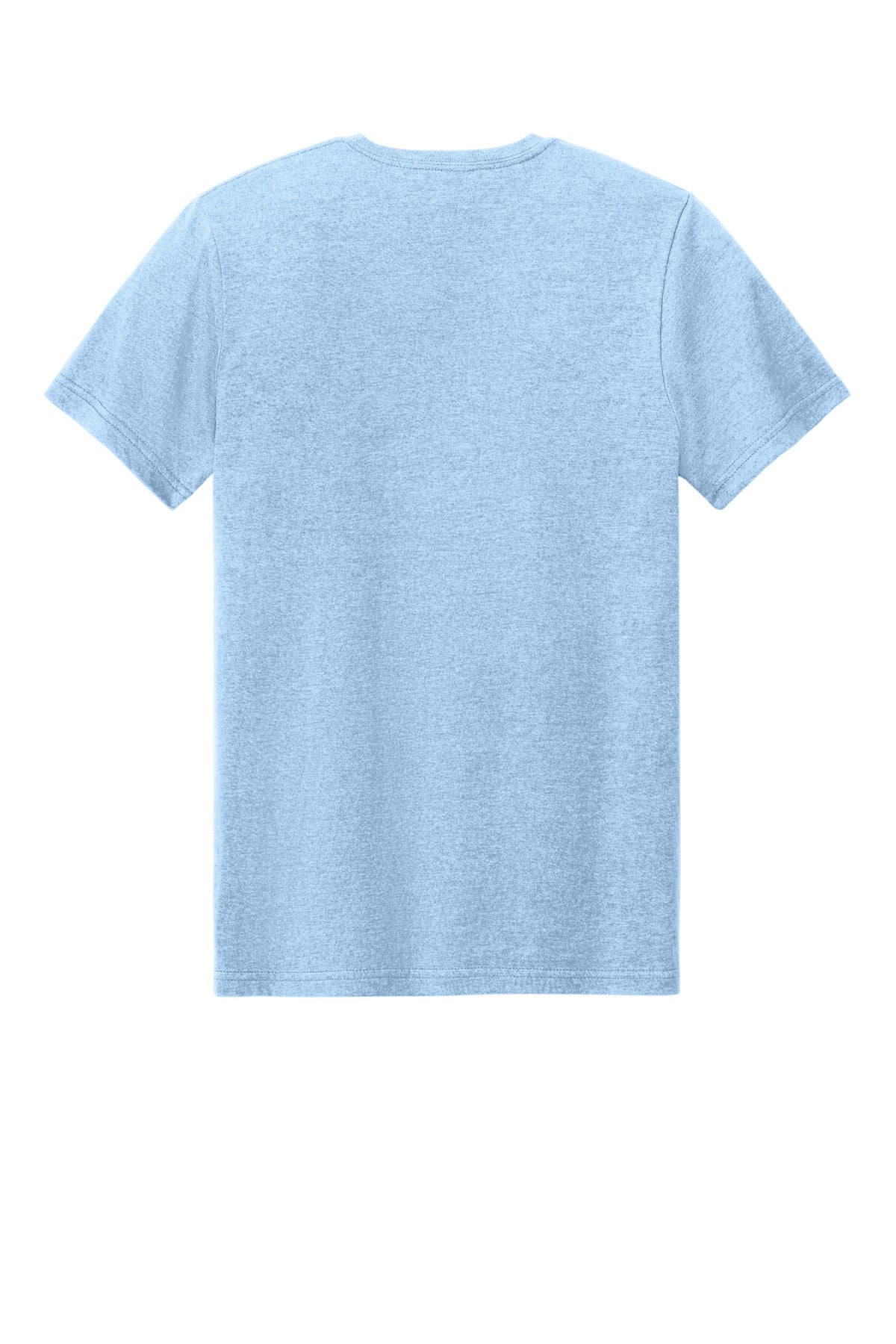 Rear View of LightBlMst Gildan Softstyle CVC Tee 64000CVC