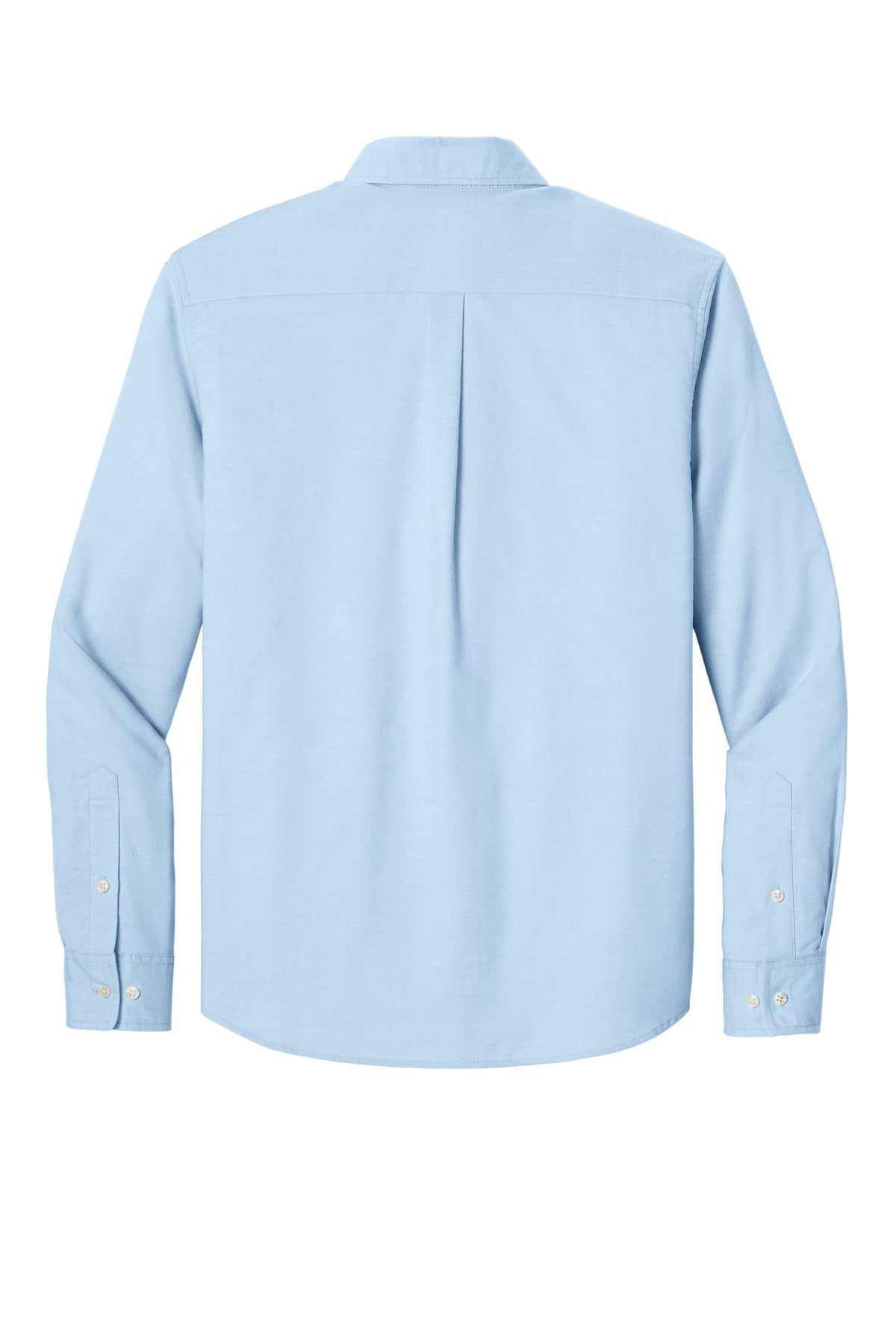Rear View of LightBlue Mercer+Mettle Long Sleeve Modern Oxford Shirt MM2002