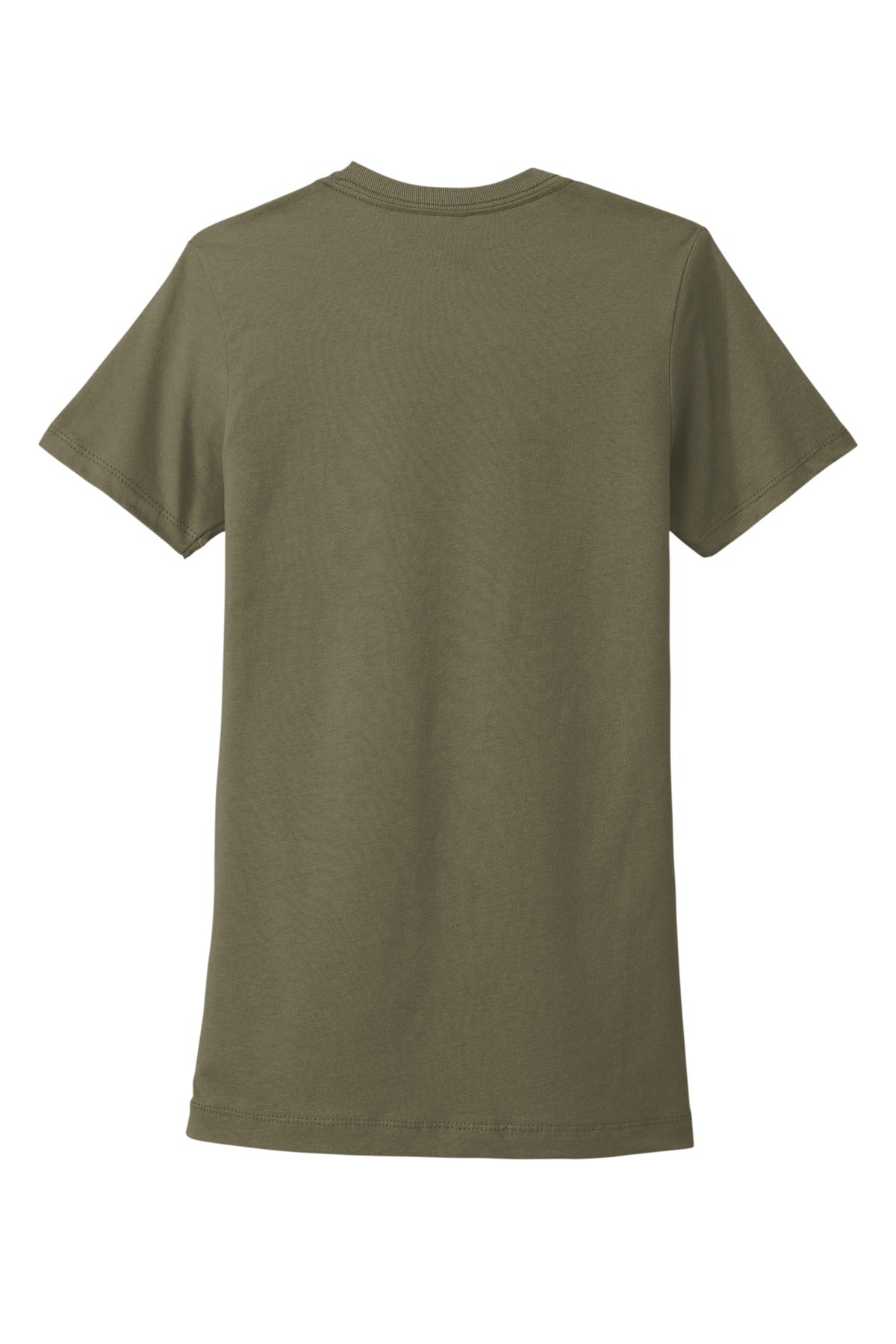 Rear View of LightOlive Next Level Apparel Women's Cotton Tee. NL3900