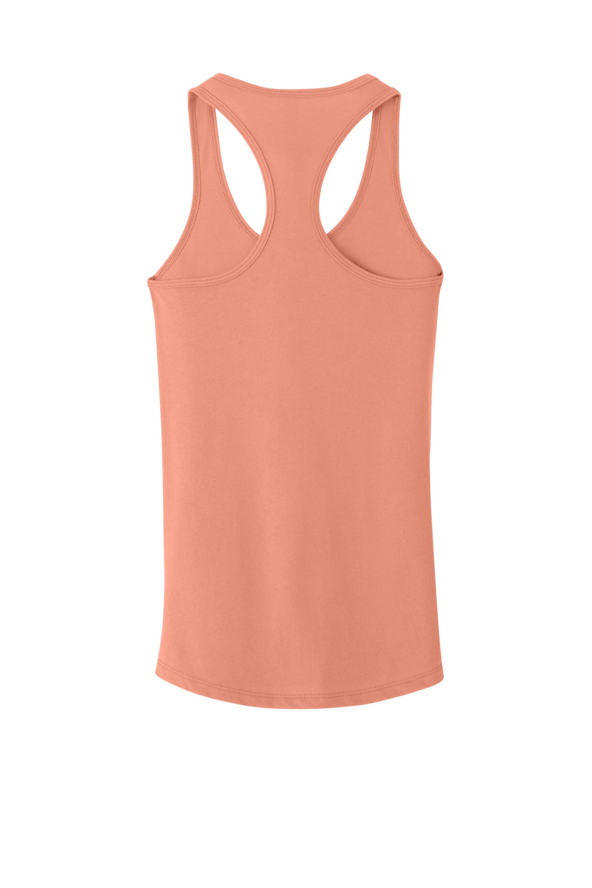 Rear View of LightOrnge Next Level Apparel Women's Ideal Racerback Tank NL1533