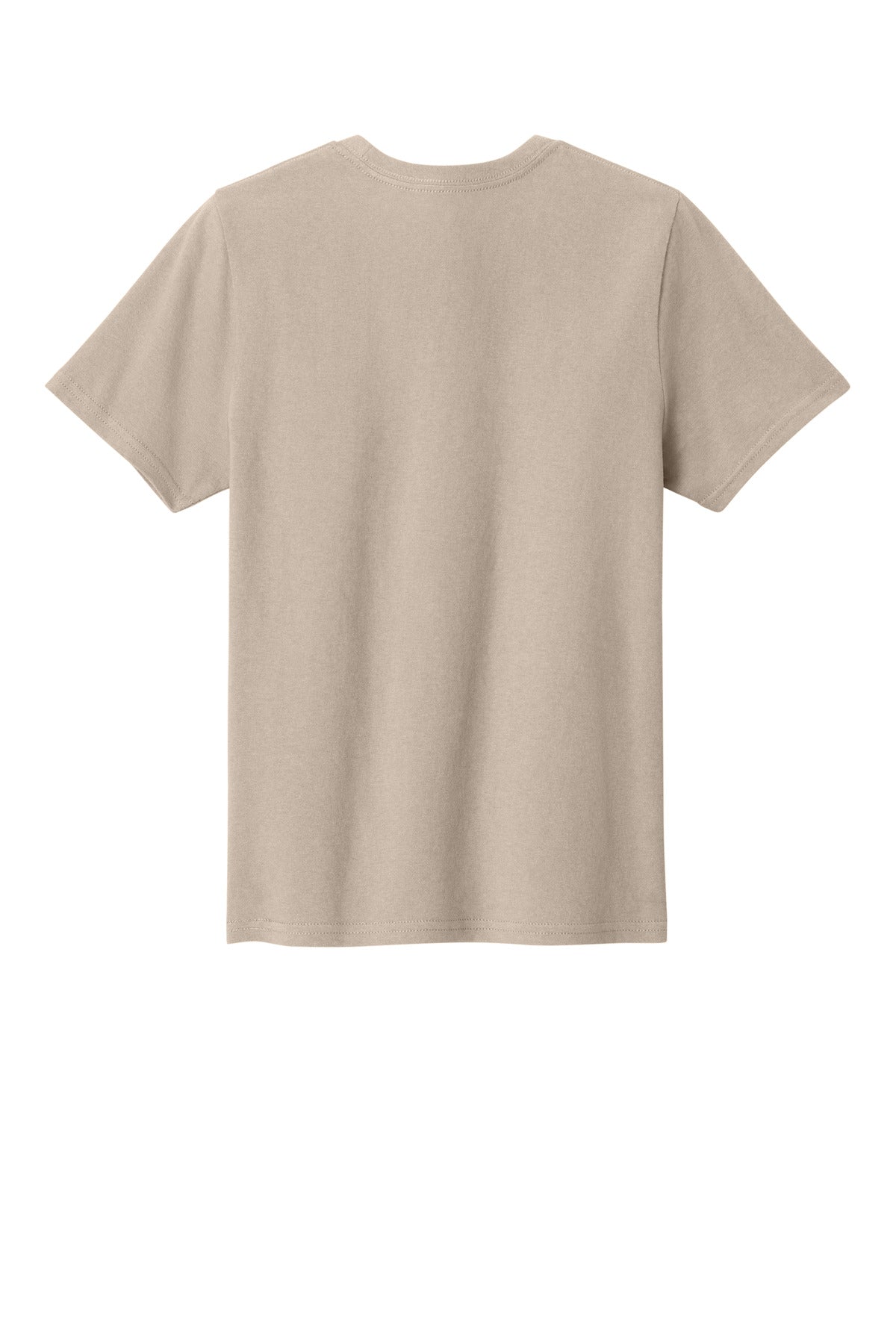 Rear View of LightSand Port & Co Youth Easy Cotton Tee PC43Y