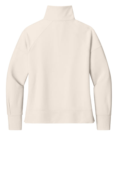 Rear View of LightSuede OGIO Women's Luuma 1/2-Zip LOG814