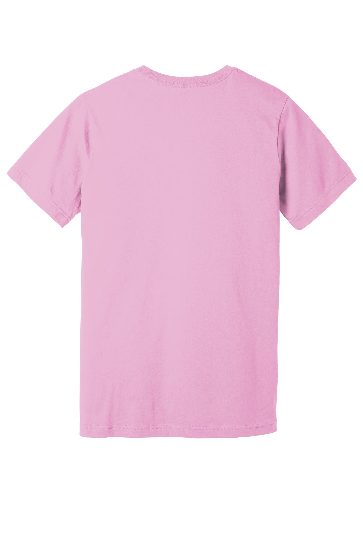 Rear View of Lilac BELLA+CANVAS Unisex Jersey Short Sleeve Tee. BC3001