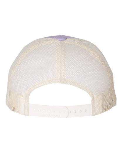 Rear View of Lilac/ Birch Low Pro Trucker Cap - 115