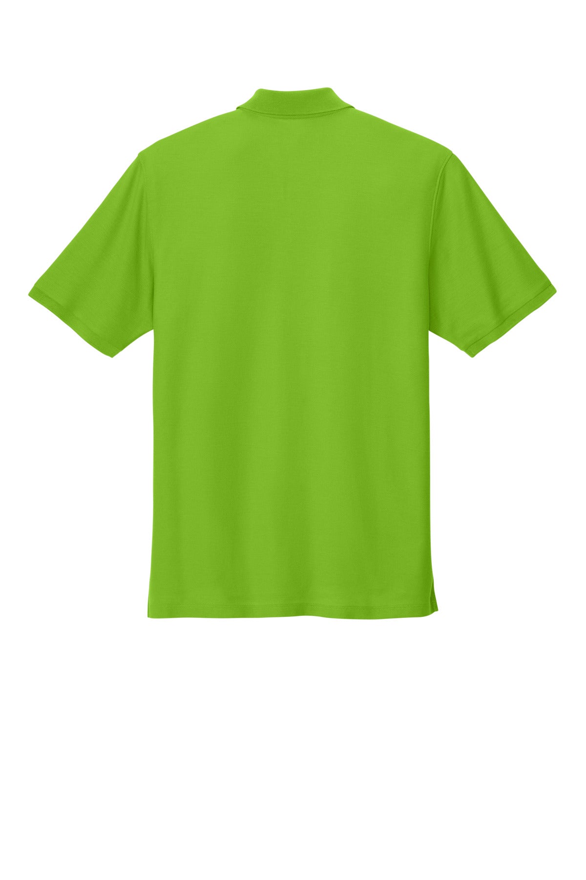 Rear View of Lime Port Authority Wearever Signature Pique Polo K200