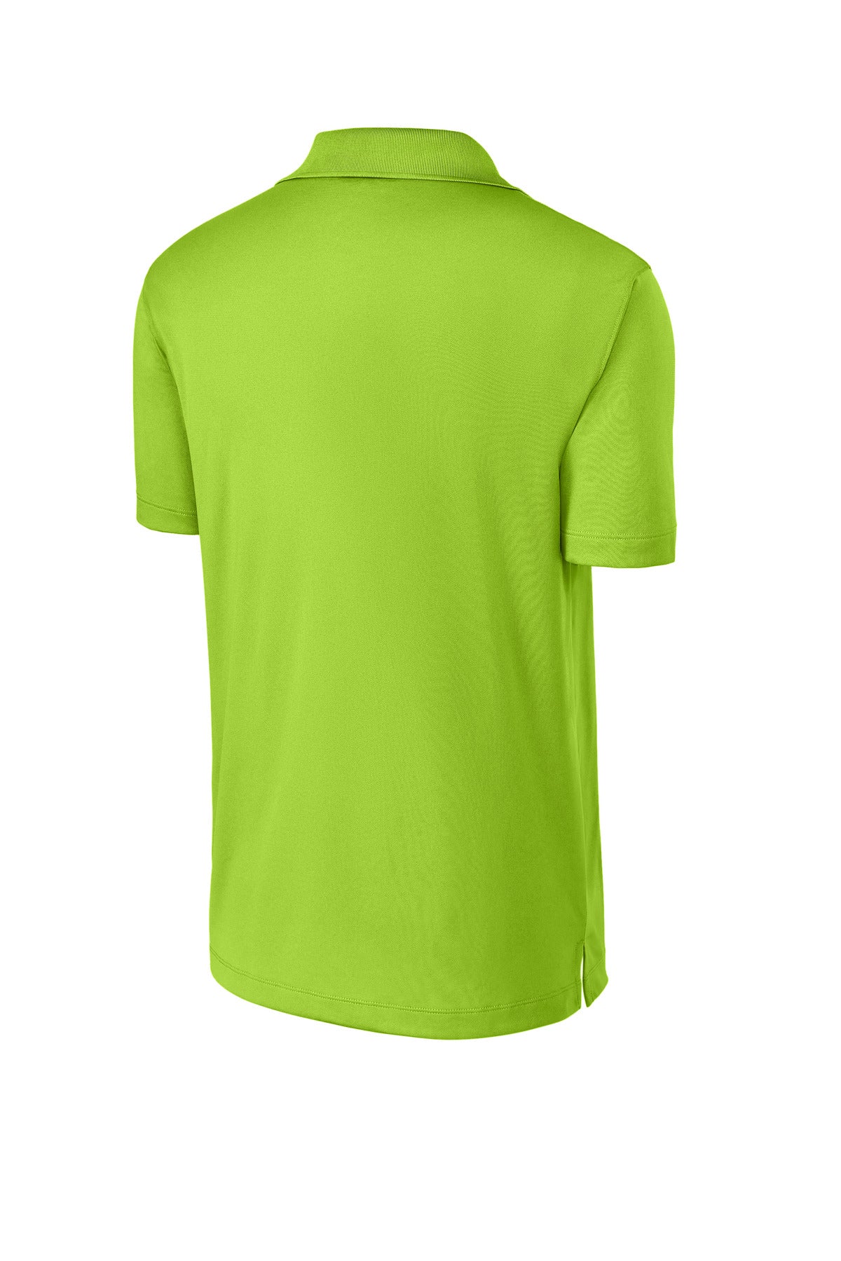 Rear View of Lime Shock Sport-Tek Micropique Sport-Wick Polo. ST650