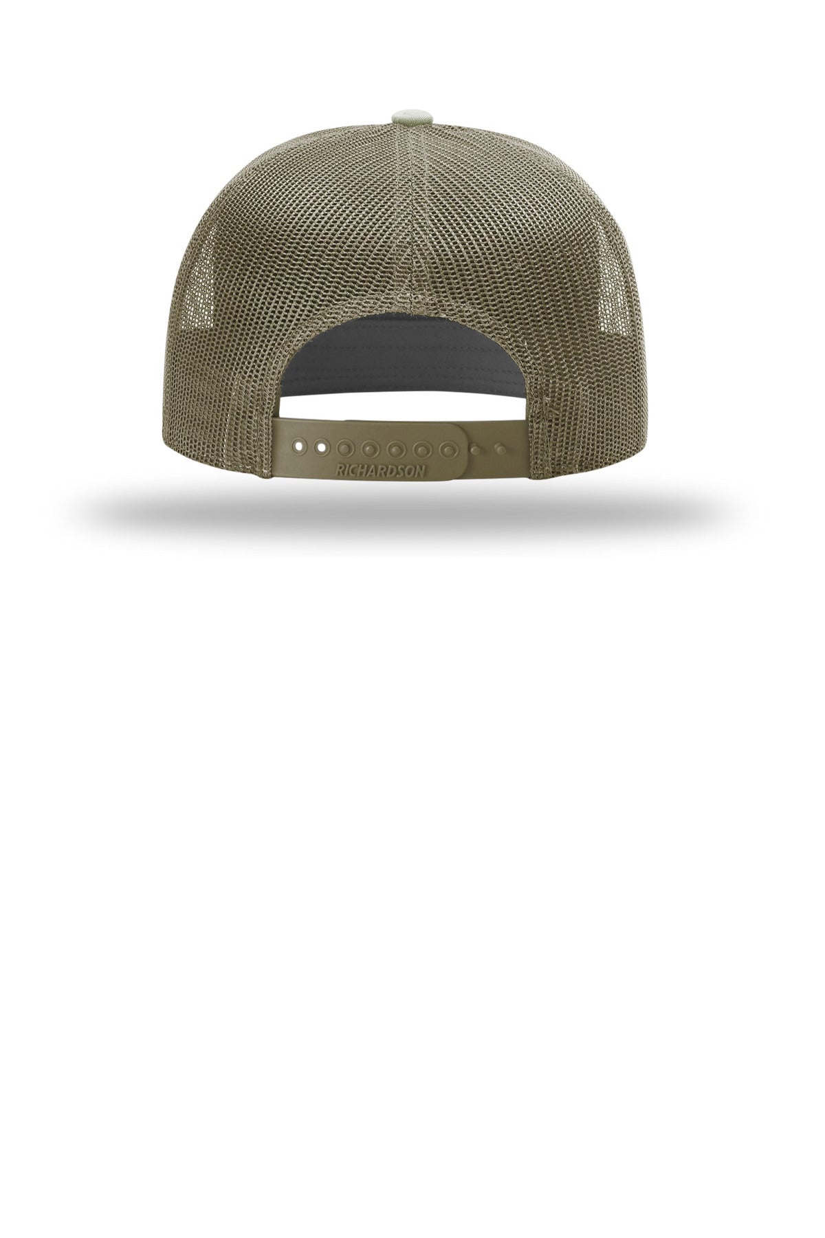 Rear View of Loden Richardson 7-Panel Trucker 168