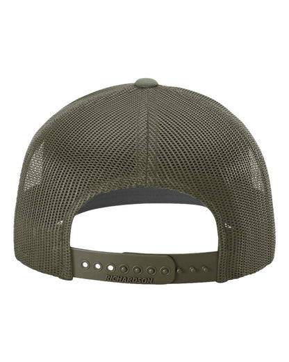 Rear View of Loden Snapback Trucker Cap - 112