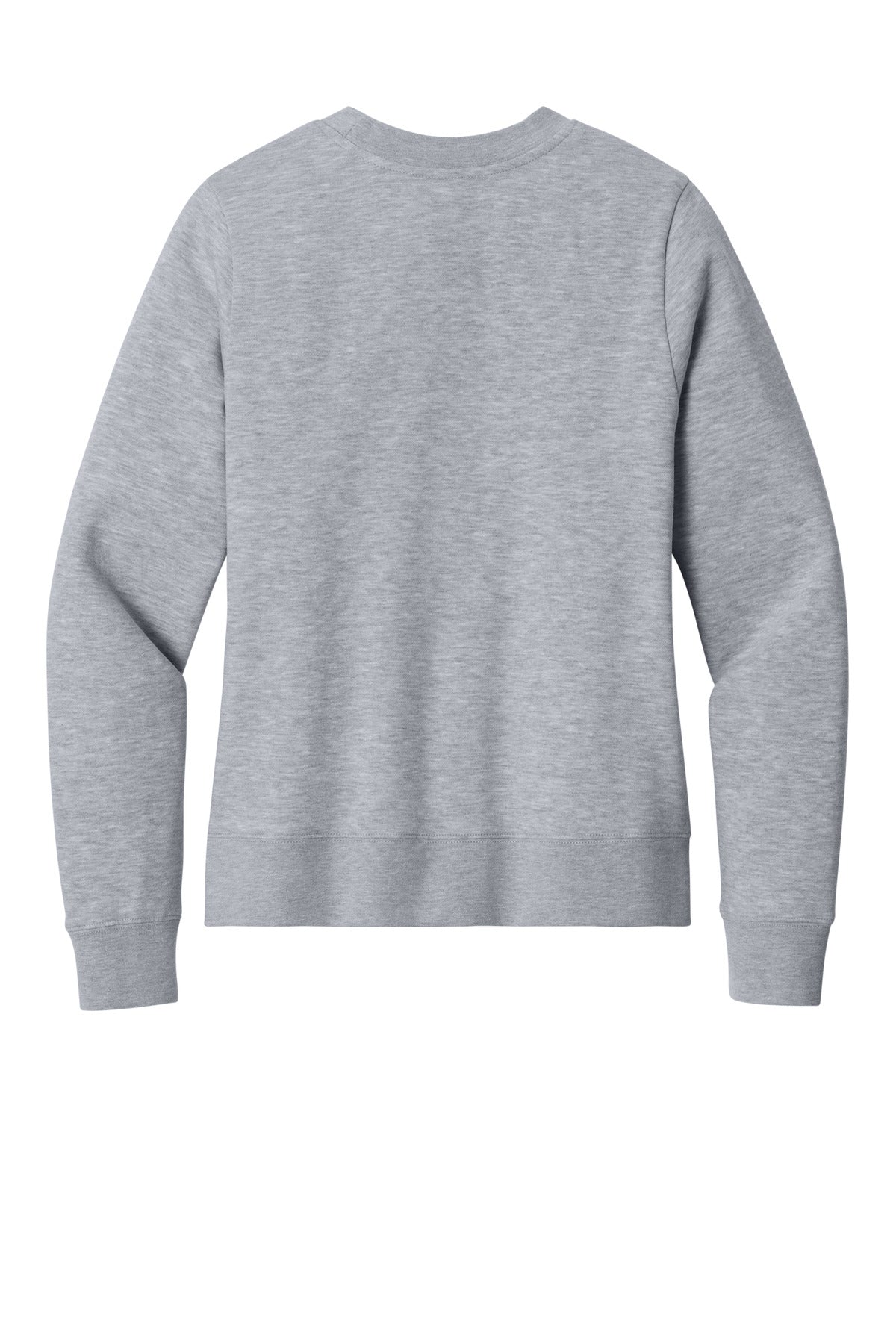 Rear View of LtHtGry District Women's V.I.T. Fleece Crew DT6105