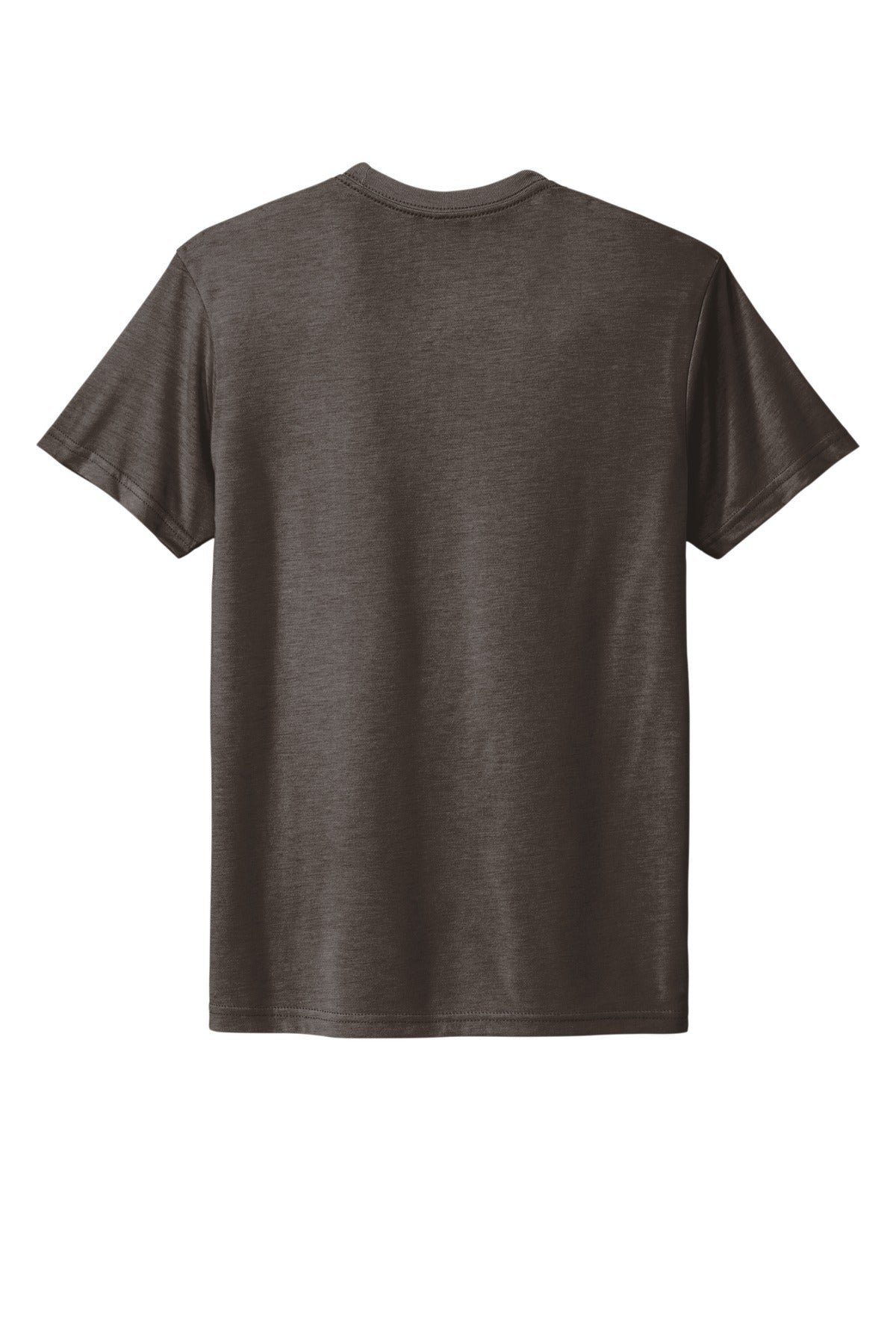 Rear View of Macchiato Next Level Apparel Adult Tri-Blend Tee. NL6010