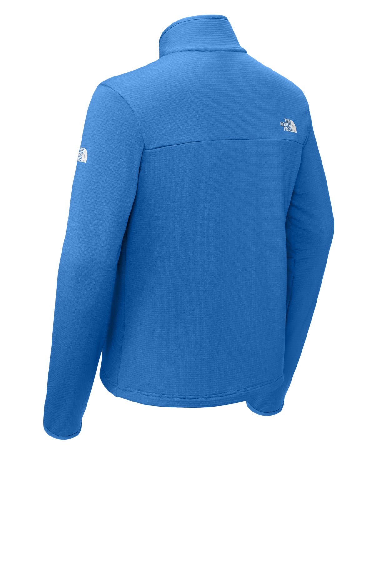 Rear View of MarinaBlue The North Face Aim 1/4-Zip Fleece NF0A8ENJ
