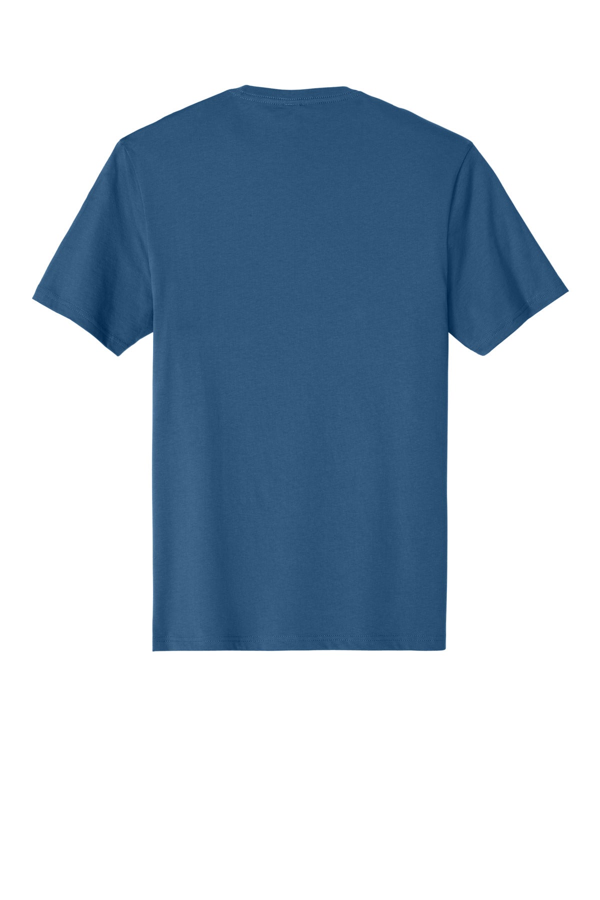 Rear View of Maritime Blue District Perfect Weight Tee. DT104