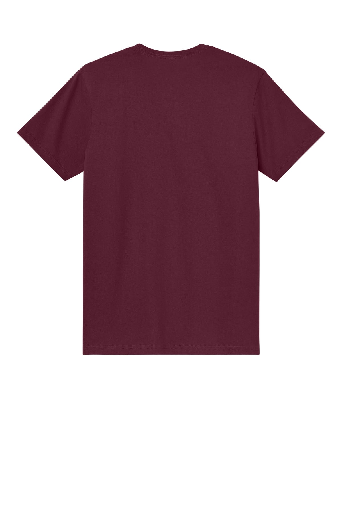Rear View of Maroon Gildan Light Cotton Tee 3000