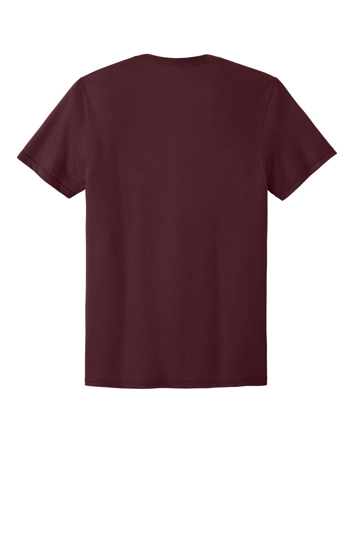 Rear View of Maroon Jerzees Classics Unisex Cotton T-Shirt 363M