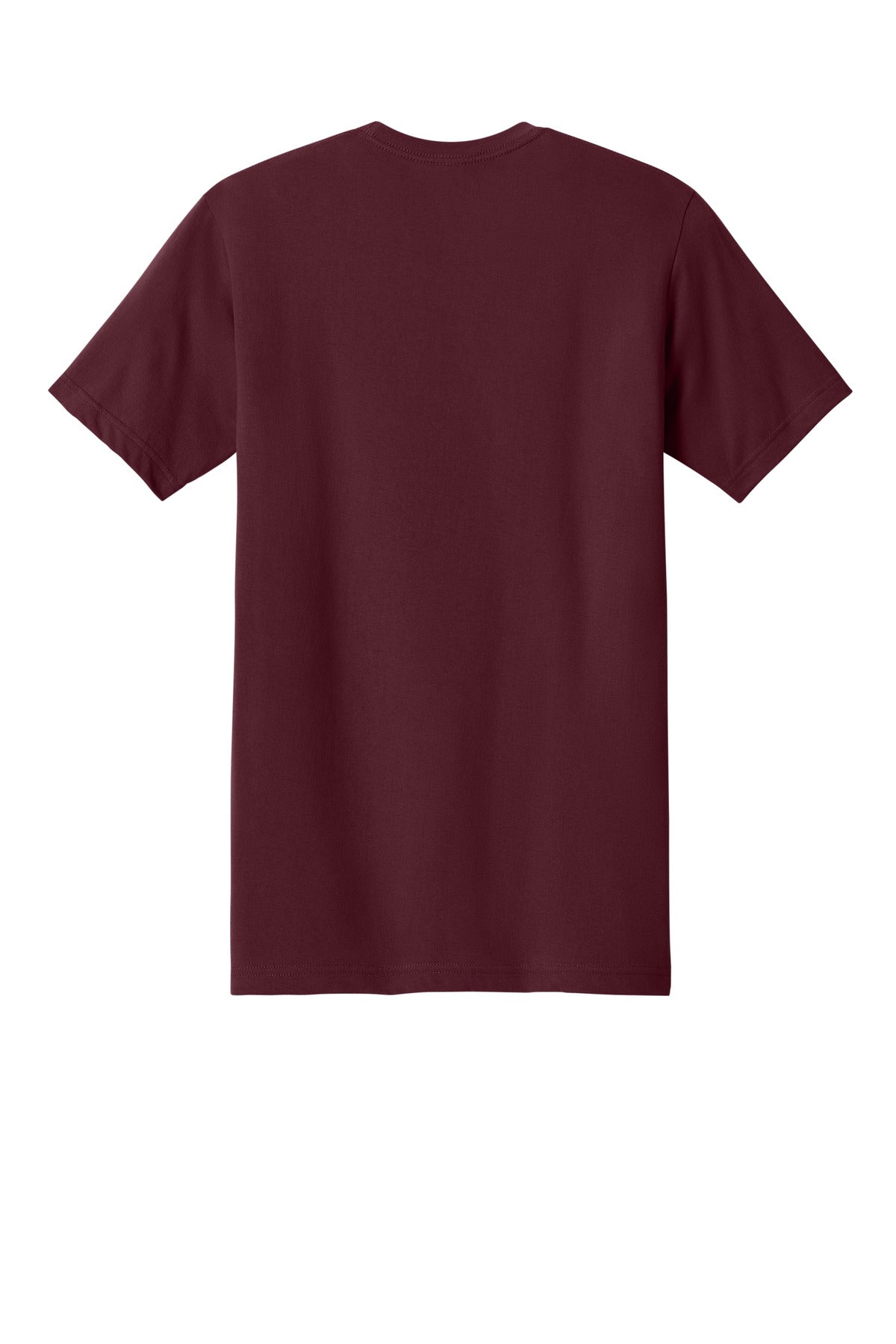 Rear View of Maroon Next Level Apparel Ideal Jersey Tee NL1810