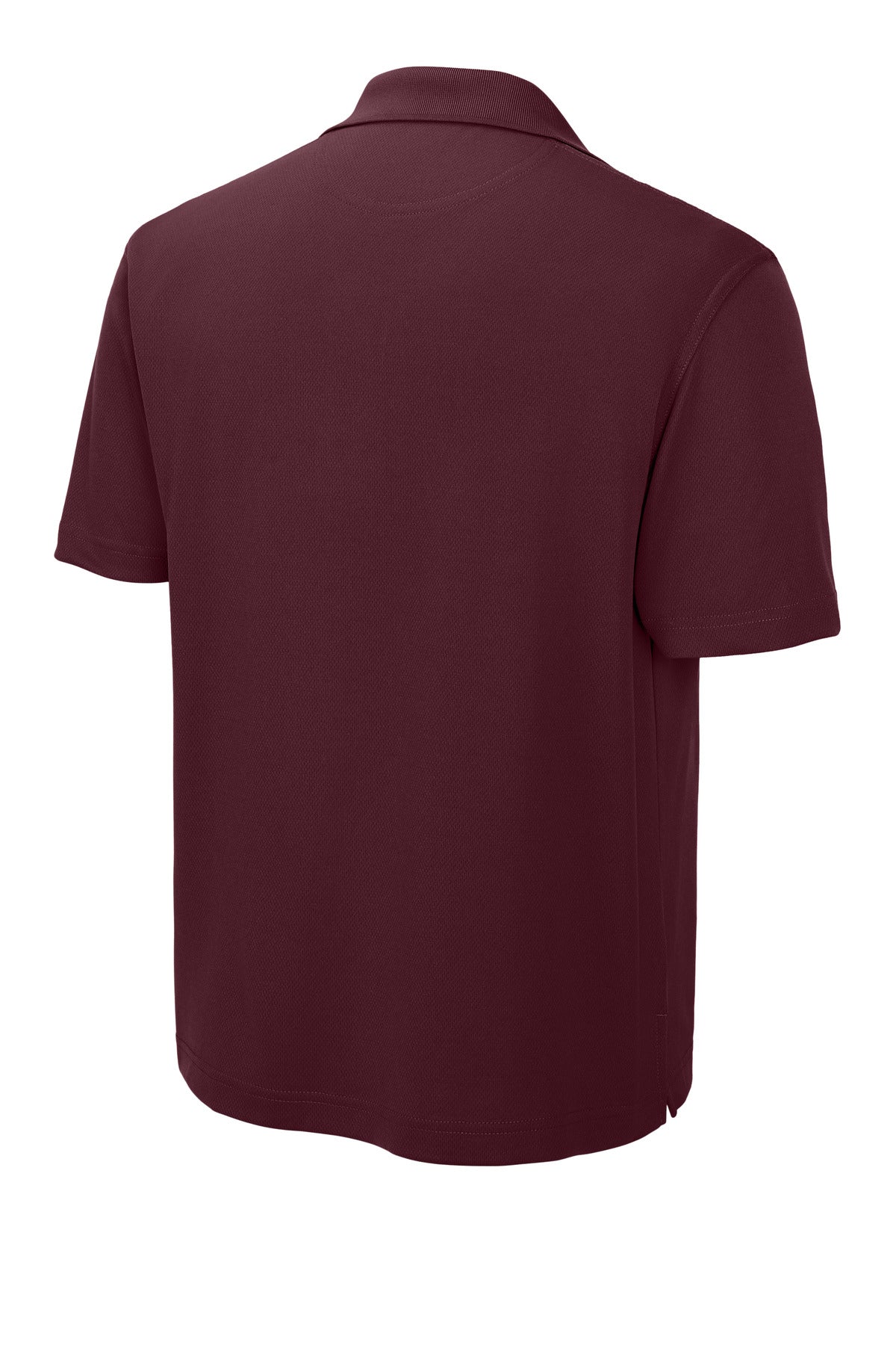 Rear View of Maroon Sport-Tek Dri-Mesh Polo. K469