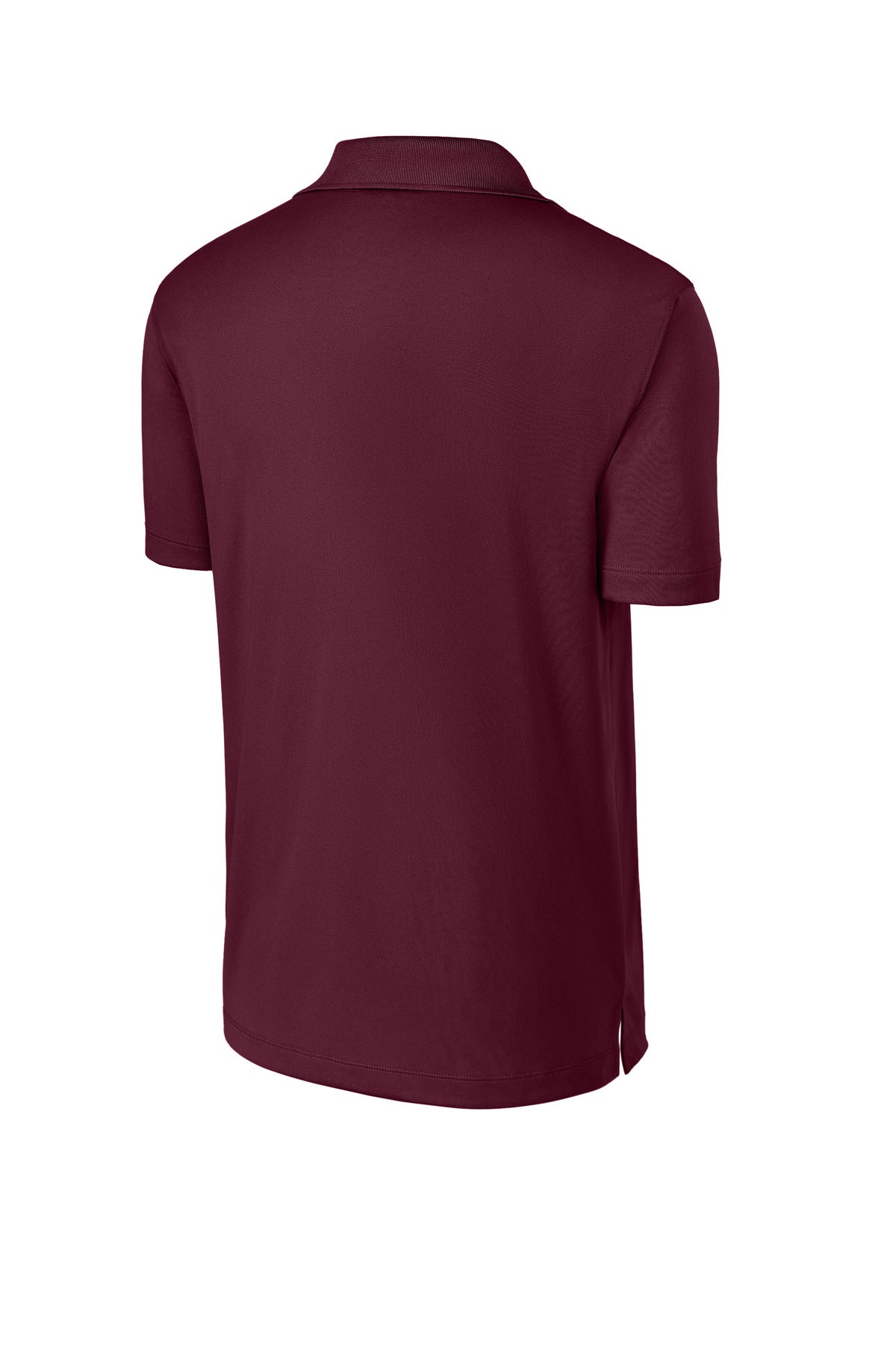 Rear View of Maroon Sport-Tek Micropique Sport-Wick Polo. ST650
