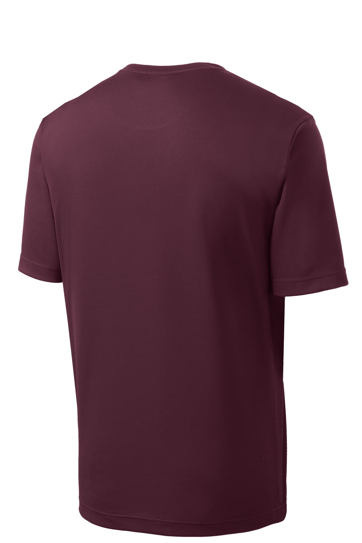 Rear View of Maroon Sport-Tek PosiCharge RacerMesh Tee. ST340