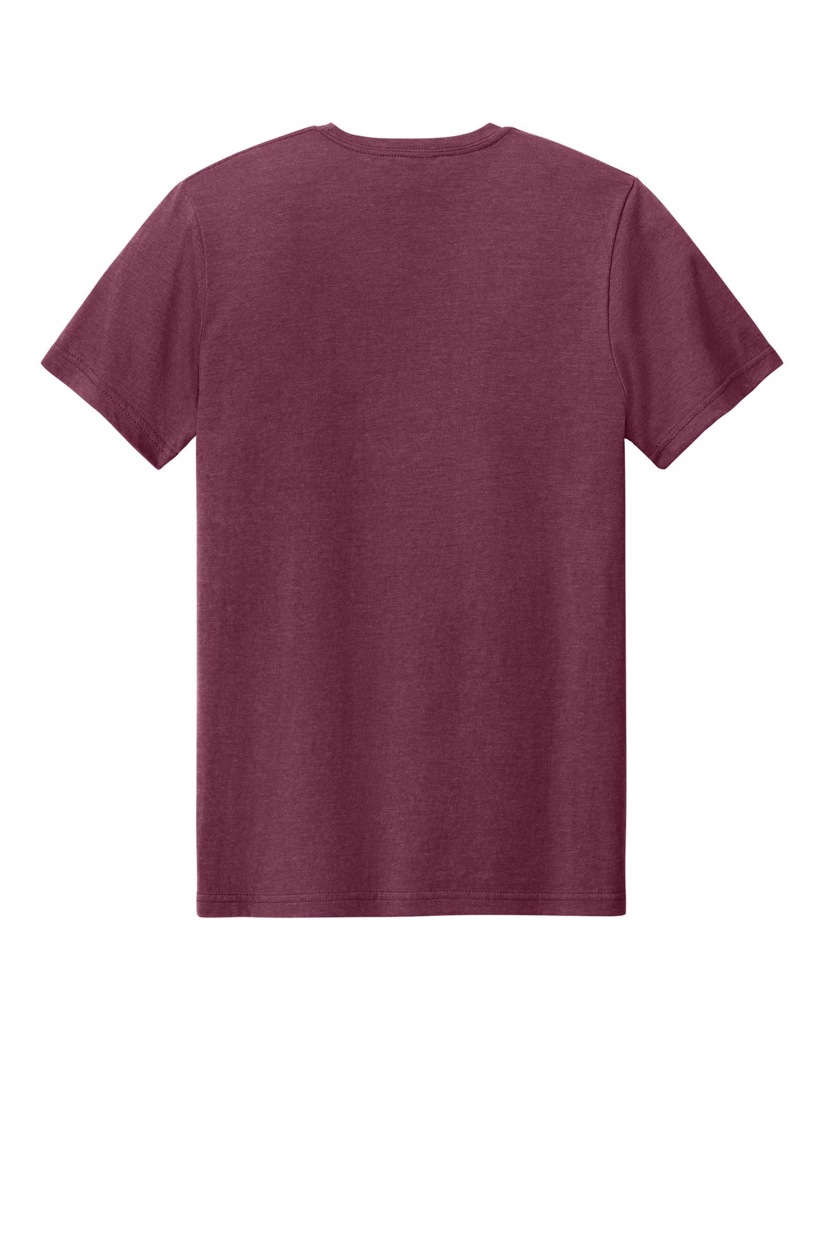 Rear View of MaroonMist Gildan Softstyle CVC Tee 64000CVC