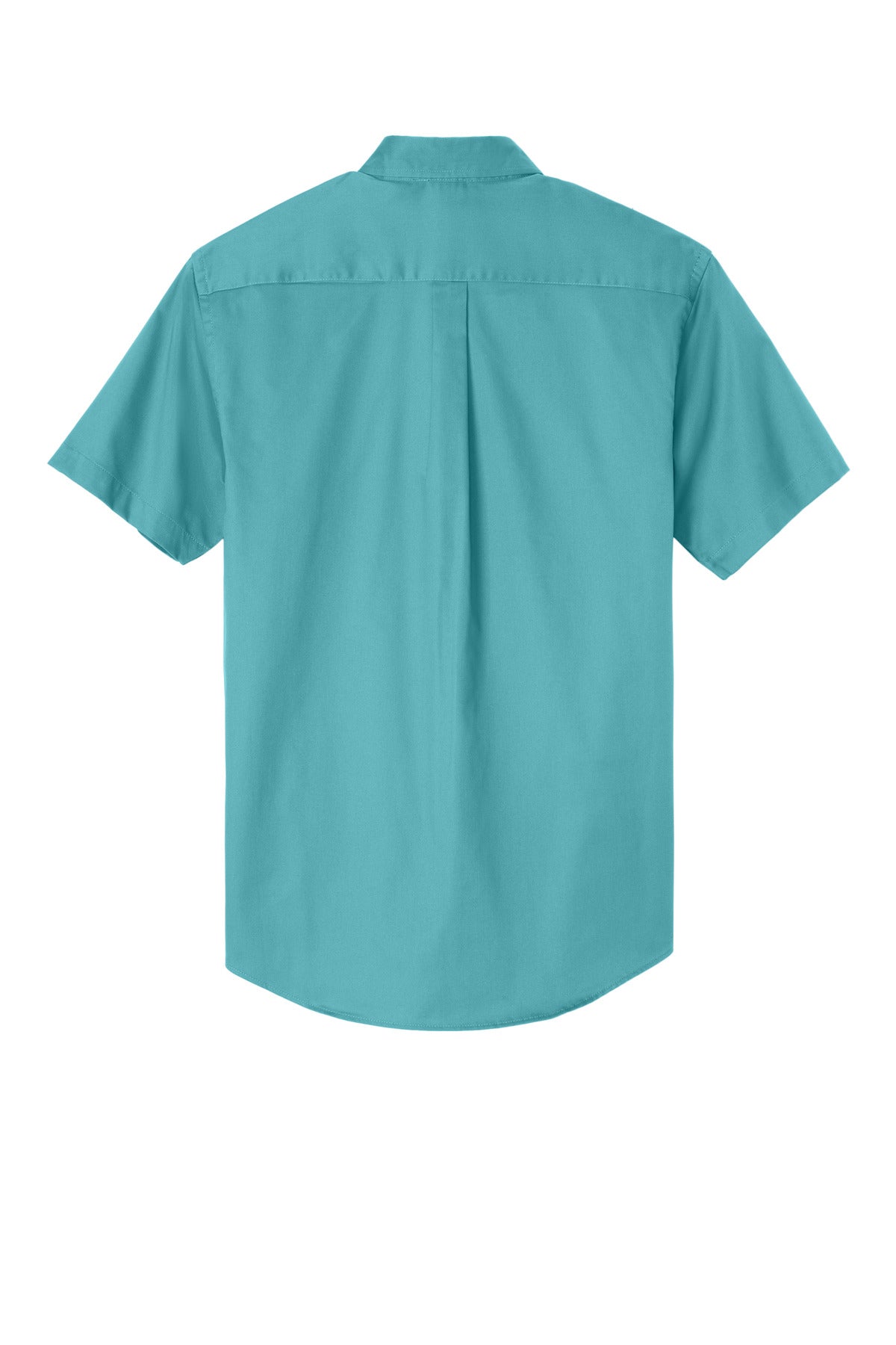Rear View of Maui Blue Port Authority Short Sleeve Easy Care Shirt. S508