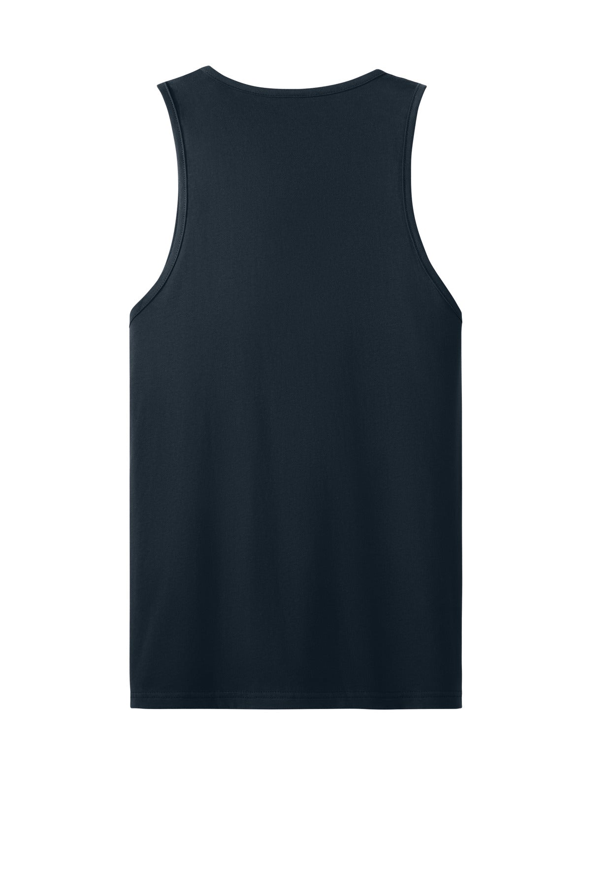 Rear View of MdntNavy Next Level Apparel Cotton Muscle Tank NL3633