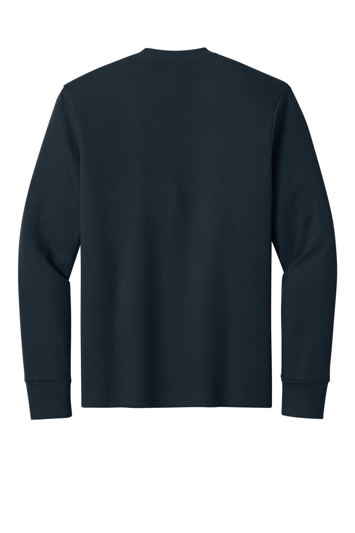 Rear View of MdntNavy Next Level Apparel Ideal Thermal Long Sleeve Tee NL8211