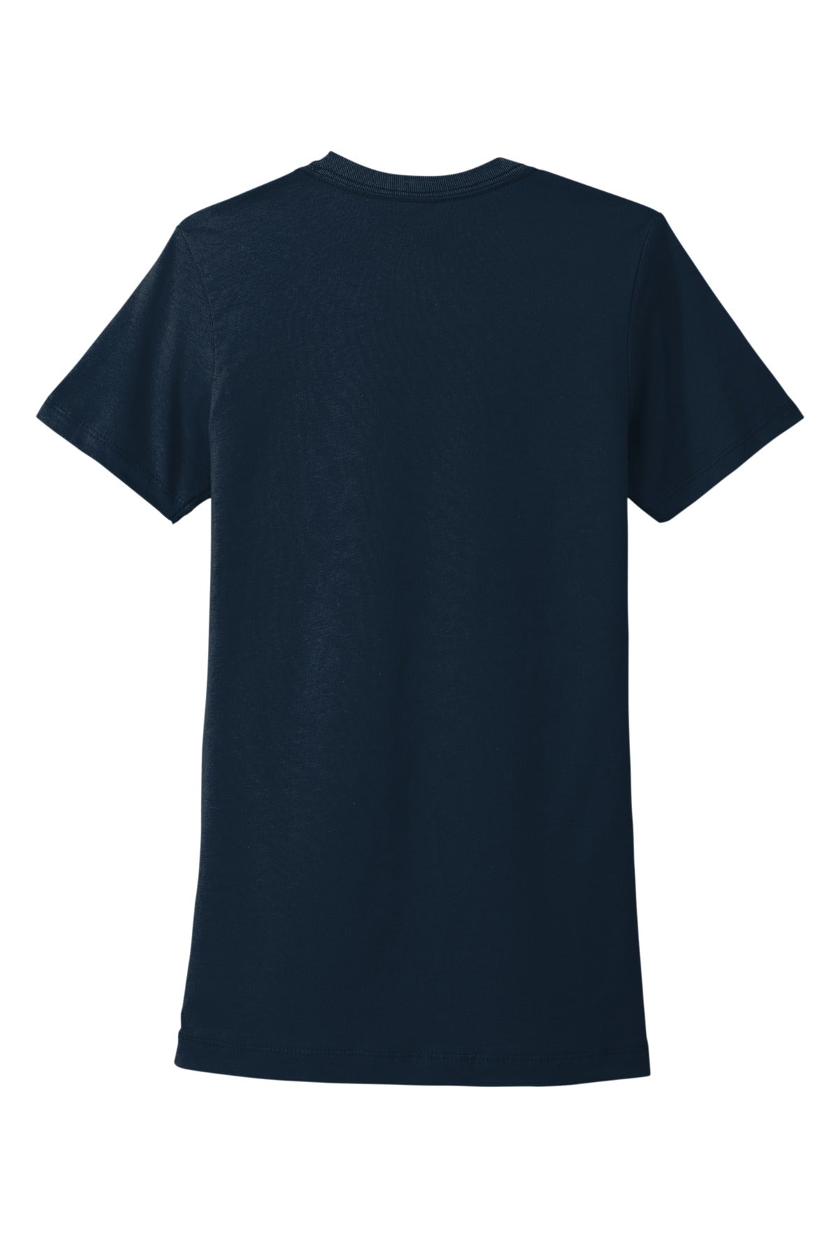 Rear View of MdntNavy Next Level Apparel Women's Cotton Tee. NL3900