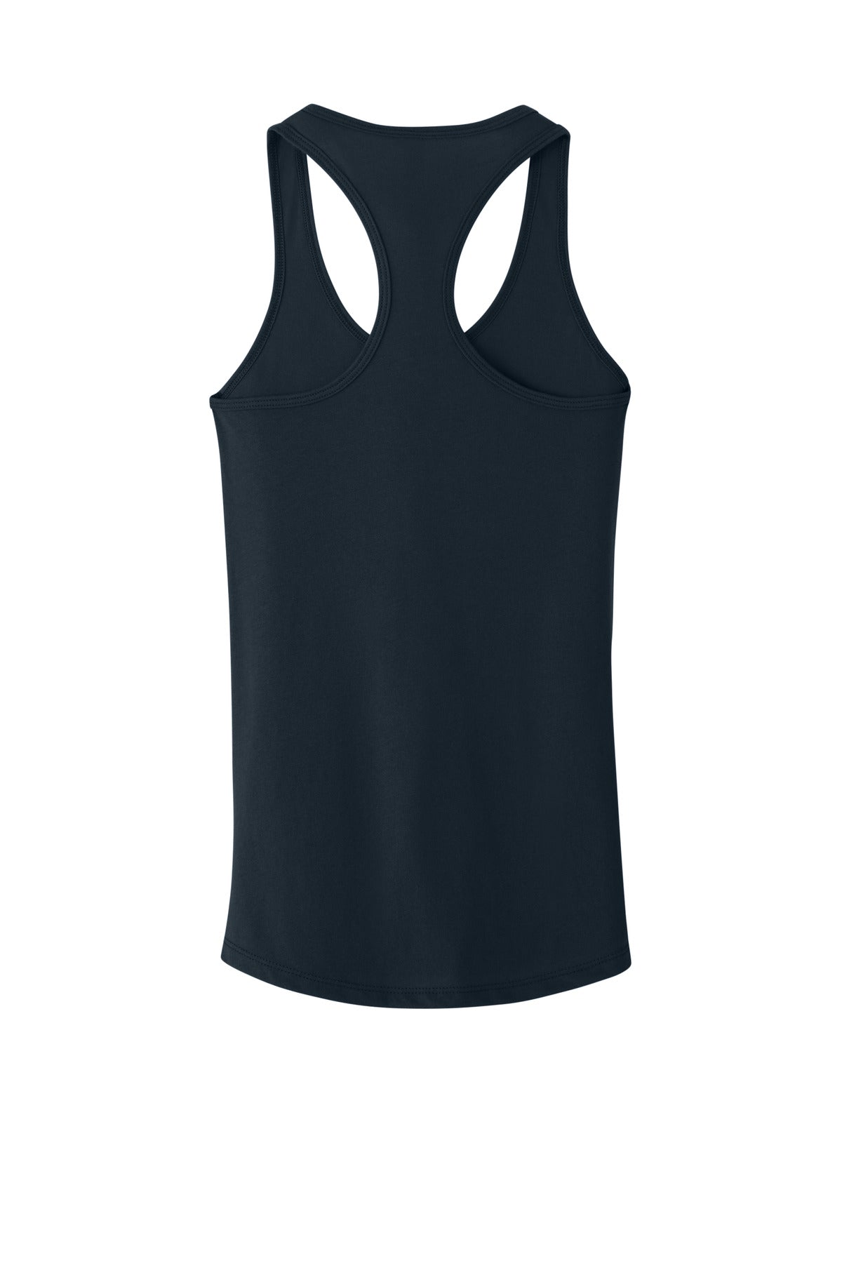 Rear View of MdntNavy Next Level Apparel Women's Ideal Racerback Tank NL1533