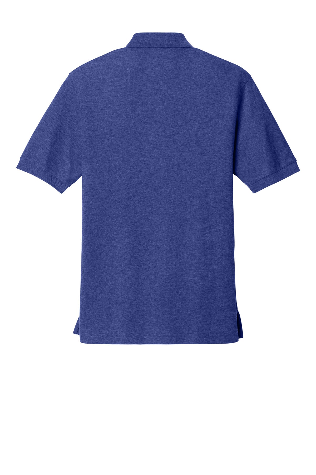 Rear View of Med. Blue Port Authority Extended Size Silk Touch Polo K500ES
