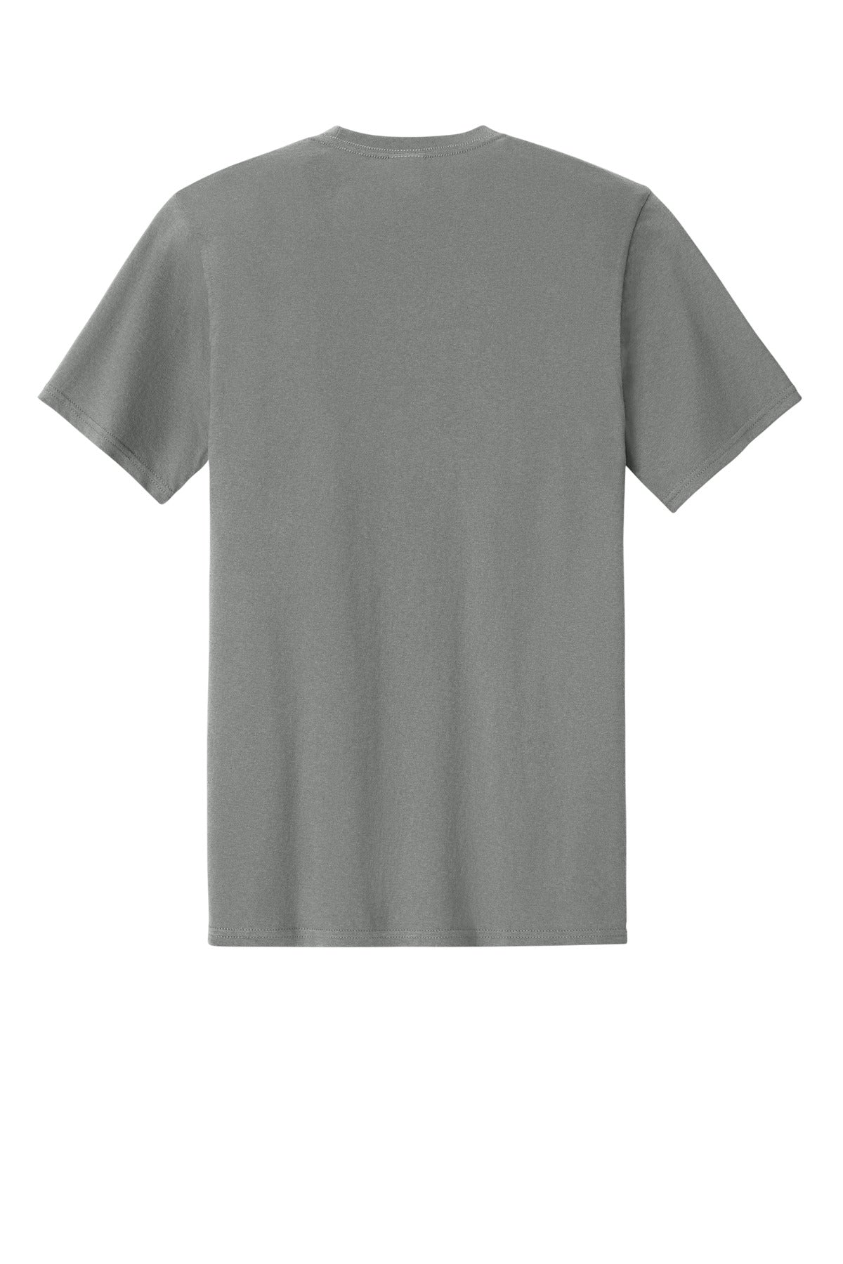 Rear View of MediumGrey Port & Co Easy Cotton Tee PC43