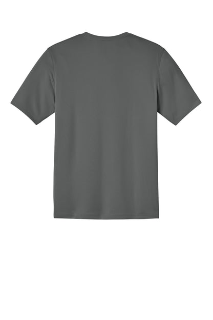 Rear View of MetalGrey CornerStone Workwear Pro Short Sleeve Pocket Tee CS440P