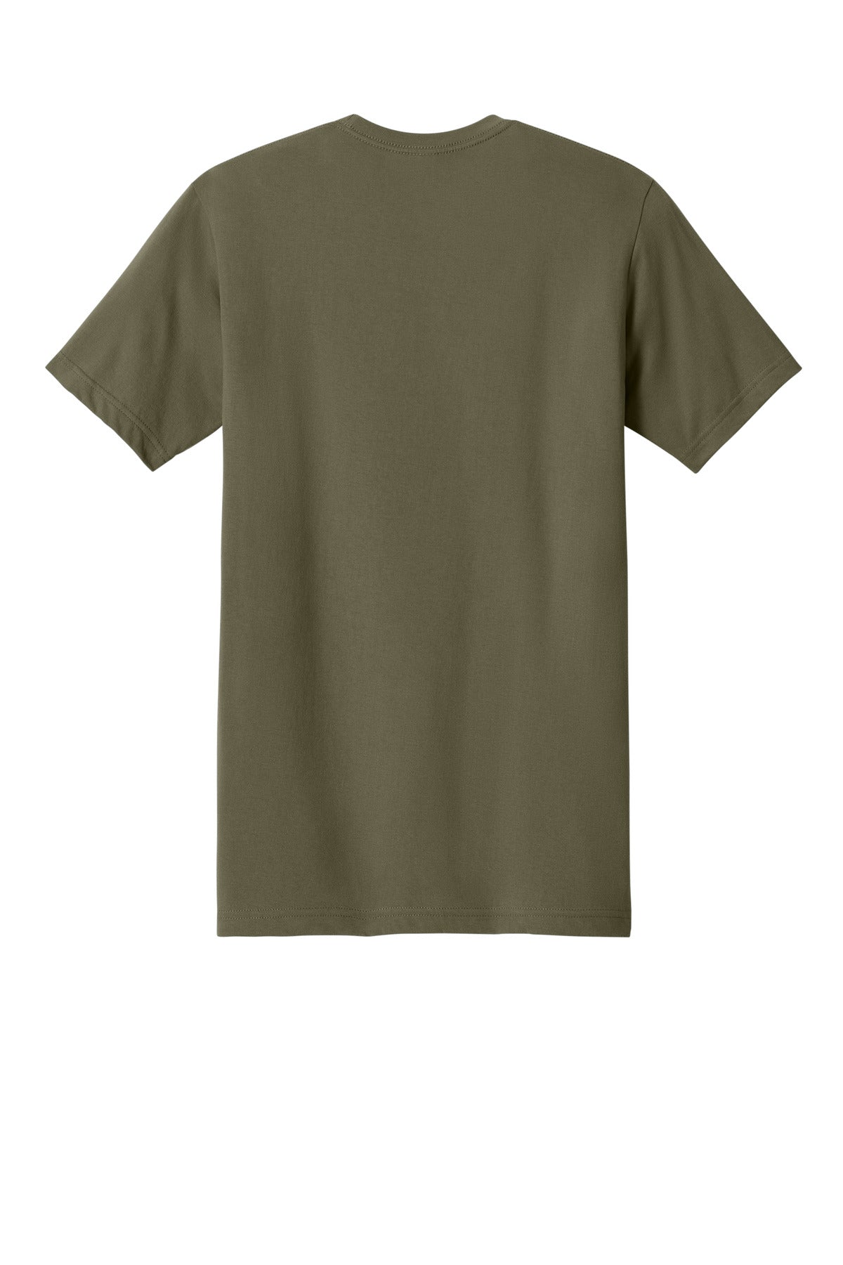 Rear View of MilGreen Next Level Apparel Ideal Jersey Tee NL1810