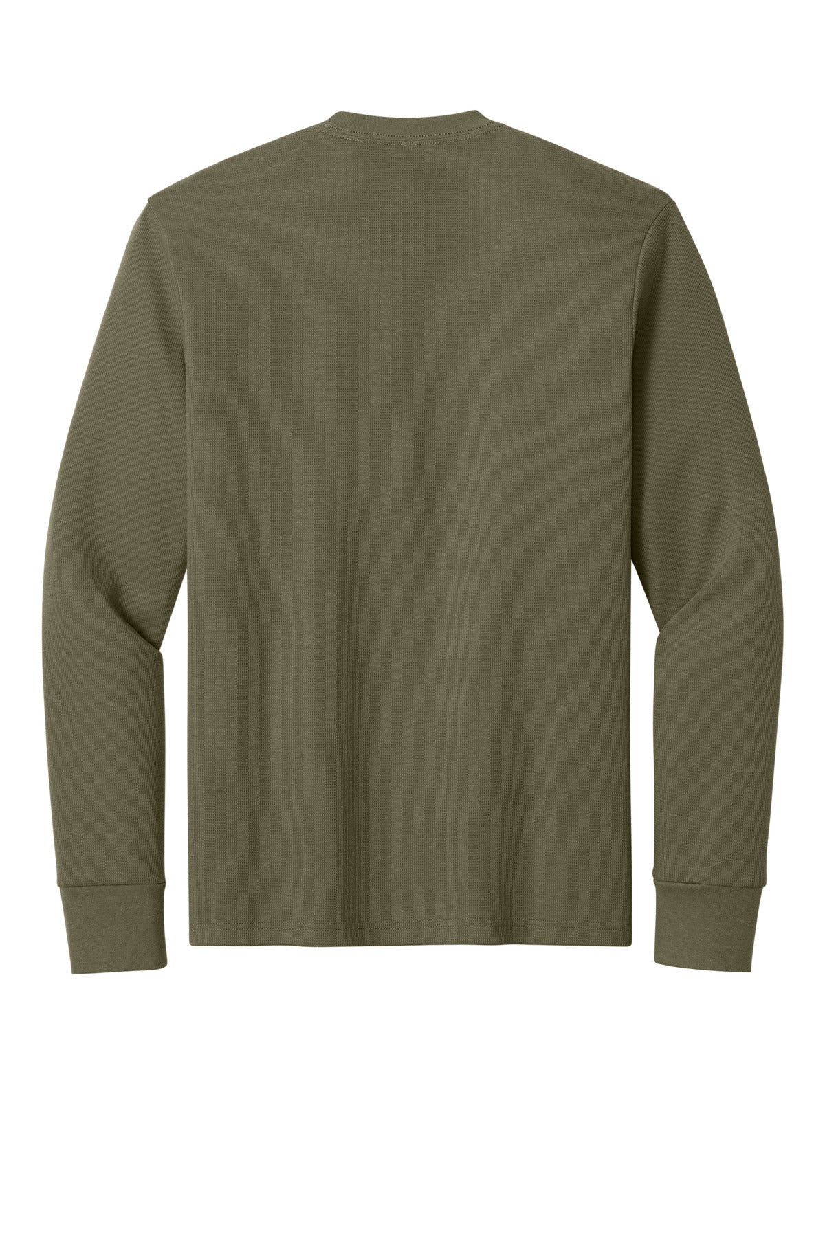 Rear View of MilGreen Next Level Apparel Ideal Thermal Long Sleeve Tee NL8211
